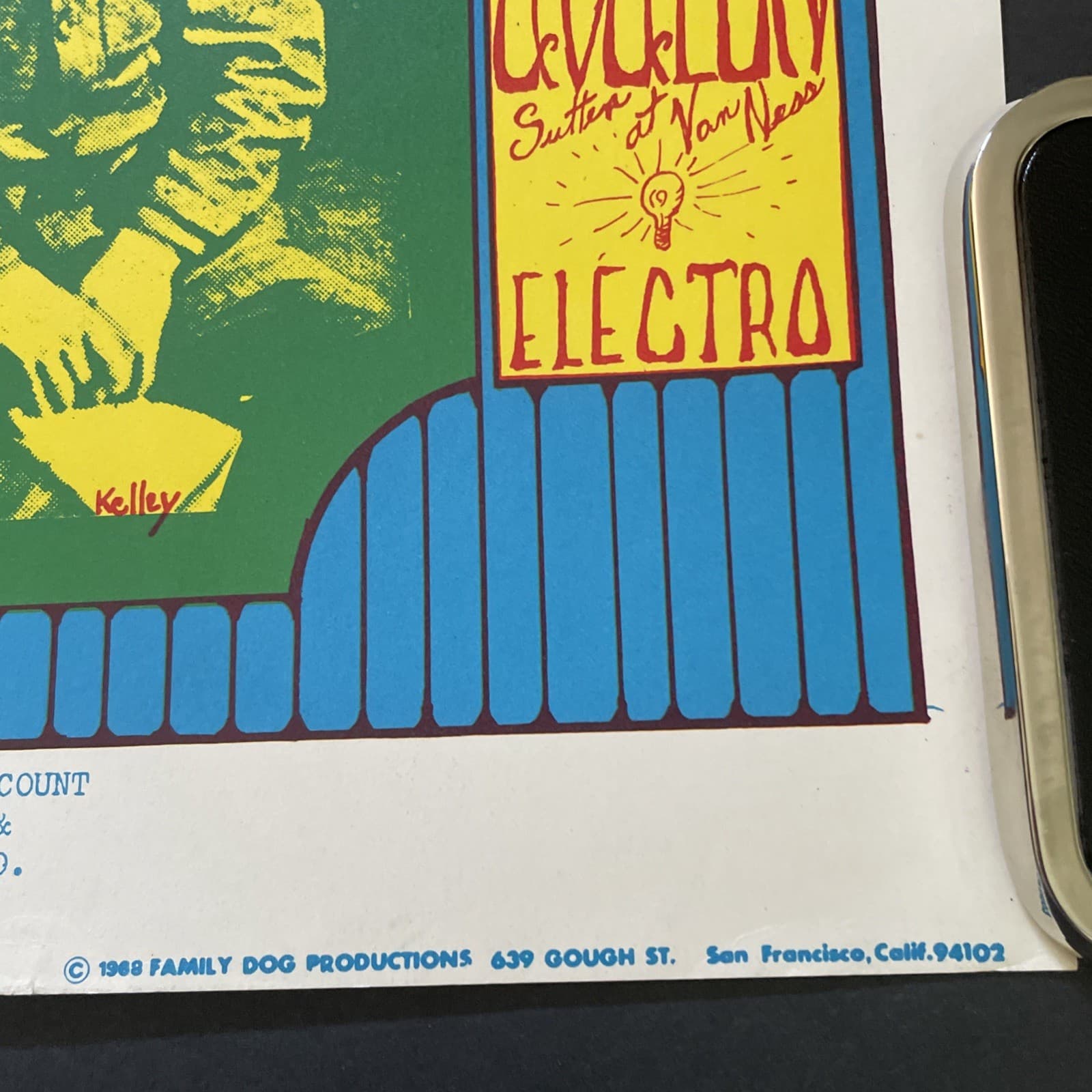 1968 IT’S A GAS Avalon Ballroom Family Dog Poster FD-116-1~Quicksilver Charlatan 4