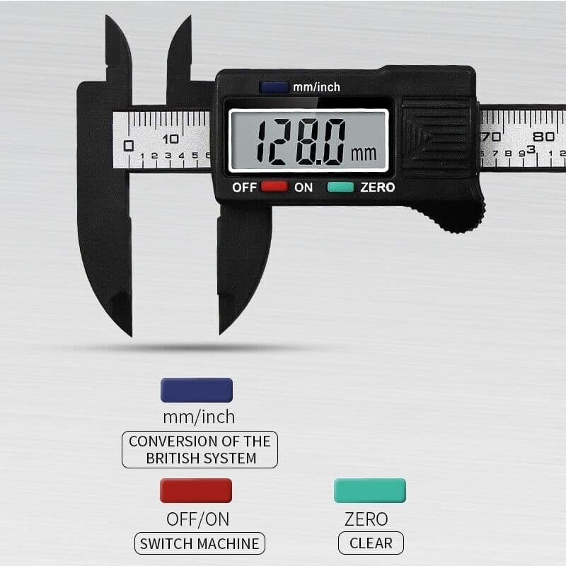 6" 150mm Digital Caliper Micrometer LCD Gauge Vernier Electronic Measuring Tool 5