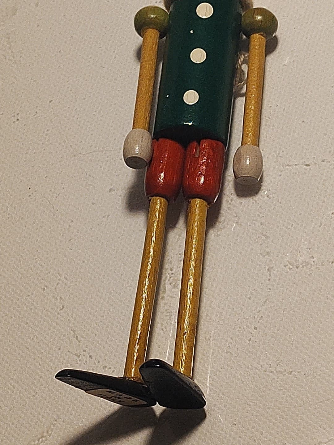 Vintage Pinocchio Wooden Doll Jointed Limbs Made in Italy 6" Tall Hand Painted 3