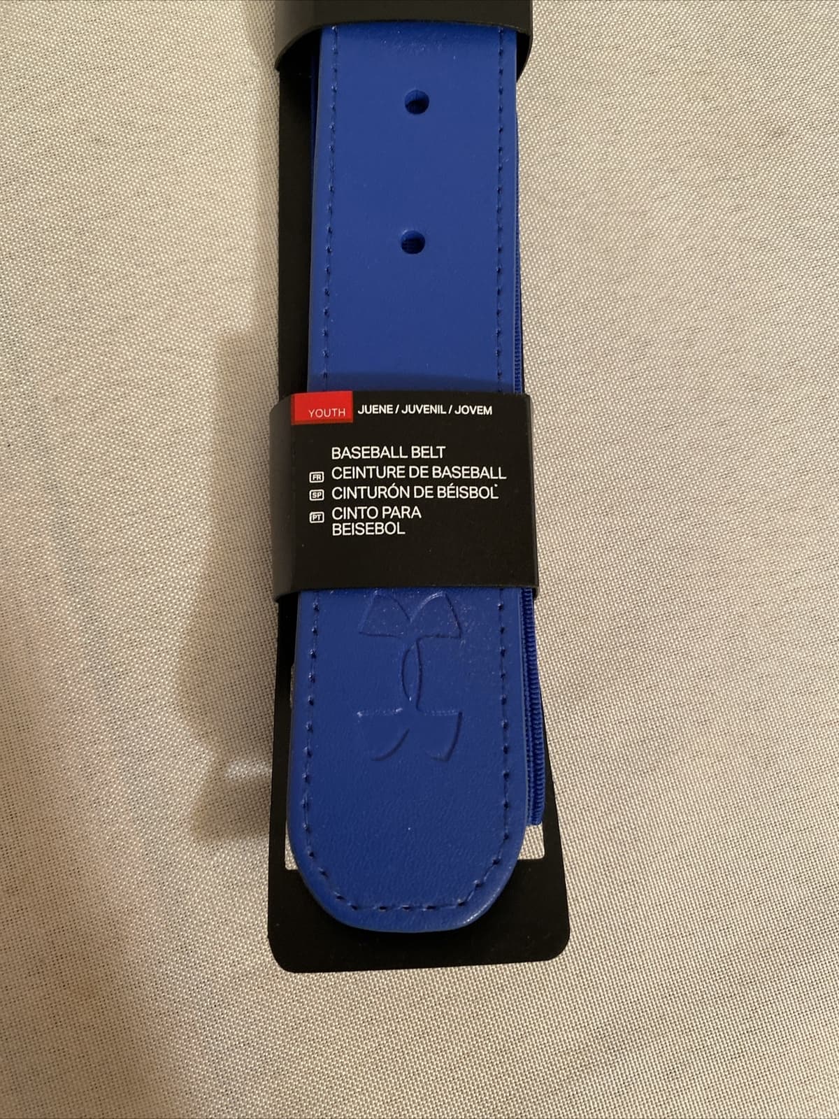 Under Armour Youth Boys Adjustable Baseball Belt Fits Up to 36" - Blue # 1252085 3