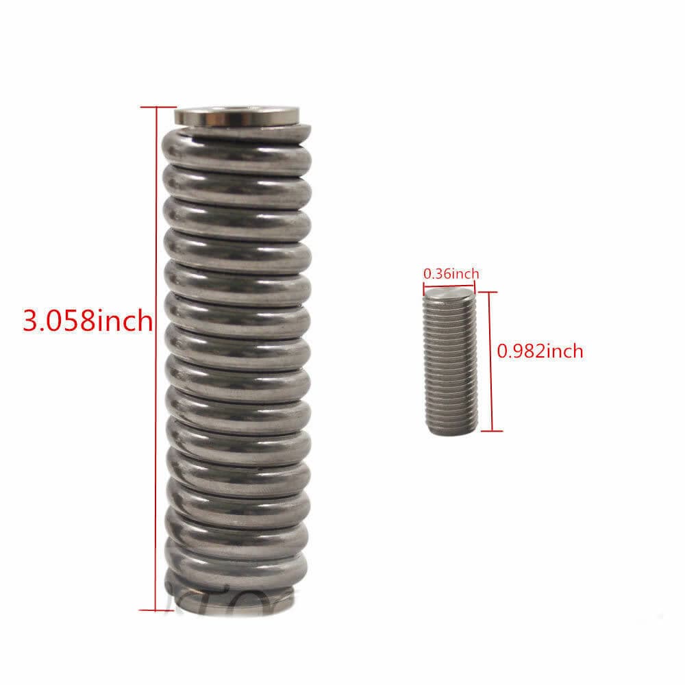 Heavy Duty Chrome Spring for CB Radio Antennas with 3/8 X 24 Threads 6
