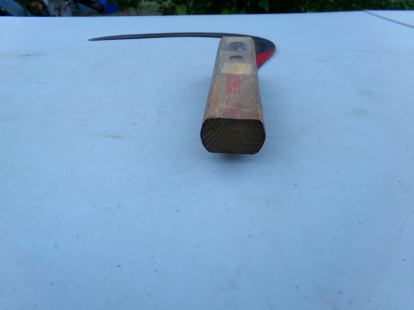 Vintage  Farm Hand Scythe Sickle Rustic Hand Tool Marked 4