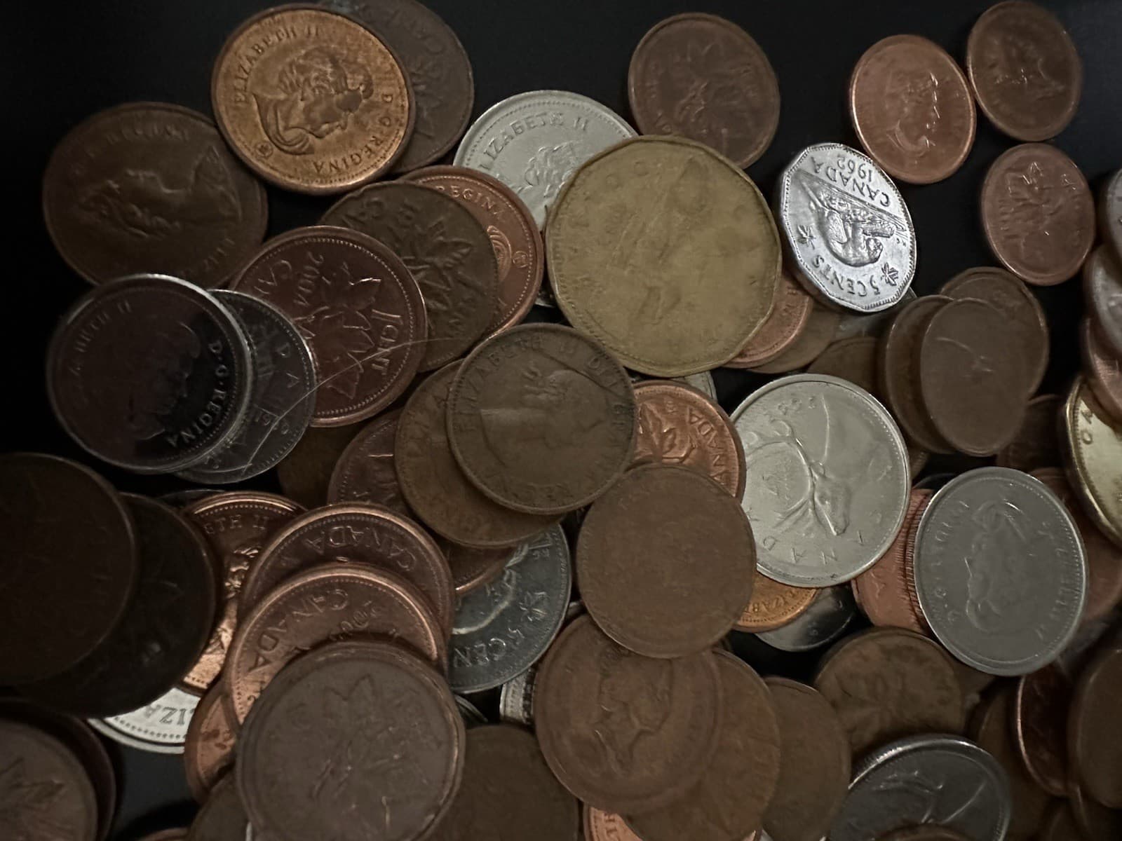 Lot of Various Canada Coins Circulated Various years  2