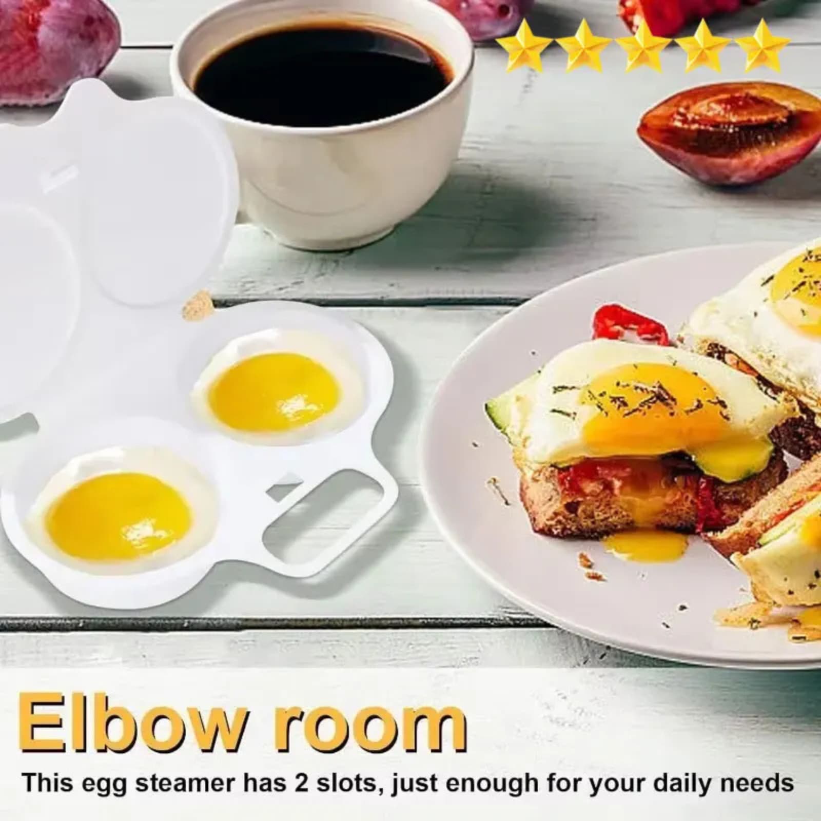 Kitchen Microwave Egg Poacher Poached Egg Cooker Egg Maker Poached Egg Steamer 6