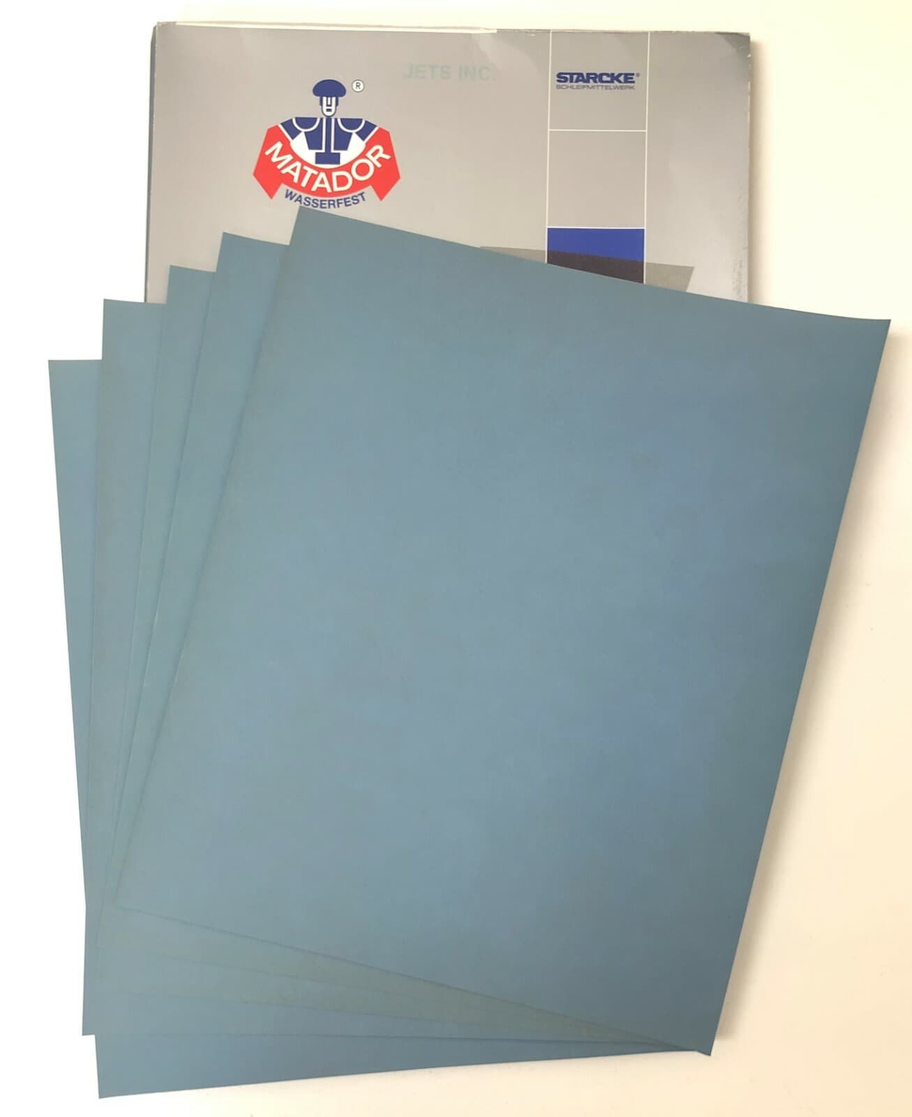 Matador Abrasive Wet or Dry Sandpaper 10 Sheets 2000 Grit 9"x11" Silicon Carbide 2