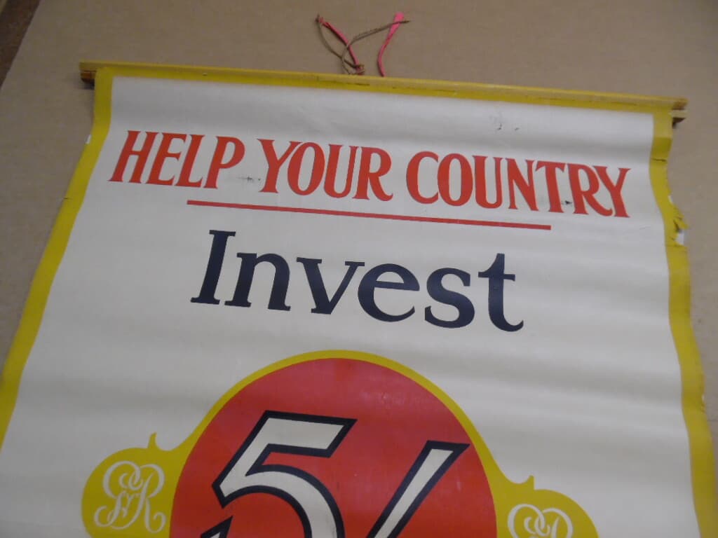 c.1915 HELP YOUR COUNTRY INVEST TO-DAY IN WAR LOAN British WWI Poster Orginal UK 2