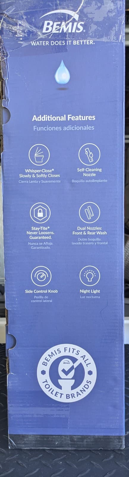 Bemis Renew Wash Electric Bidet Seat Warm Water,Warm Seat,Warm Dryer HD-6500EM 5