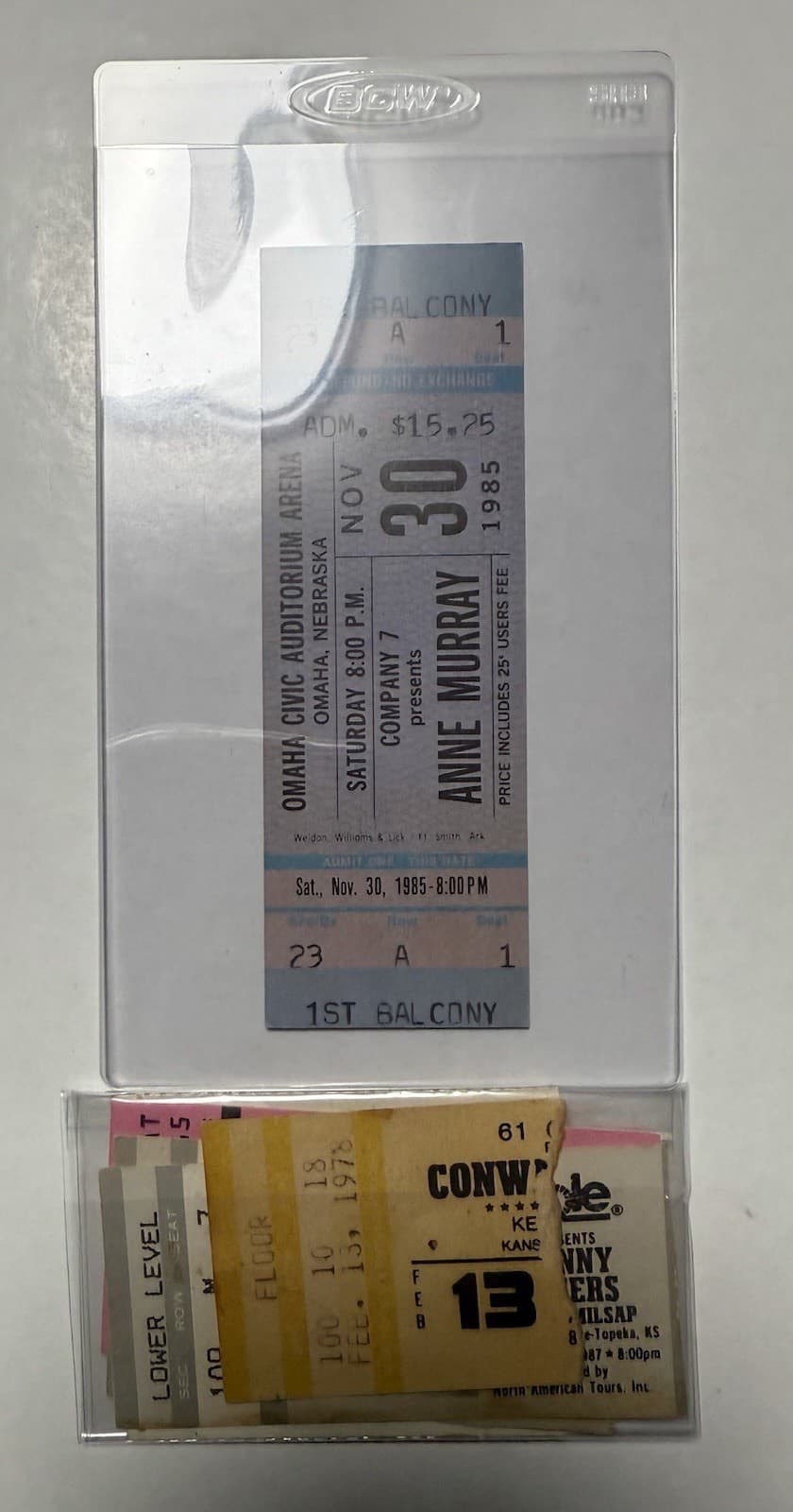 Concert Tickets KENNY ROGERS Conway Twitty & Anne Murray - 1978 1985 1987 1993 5