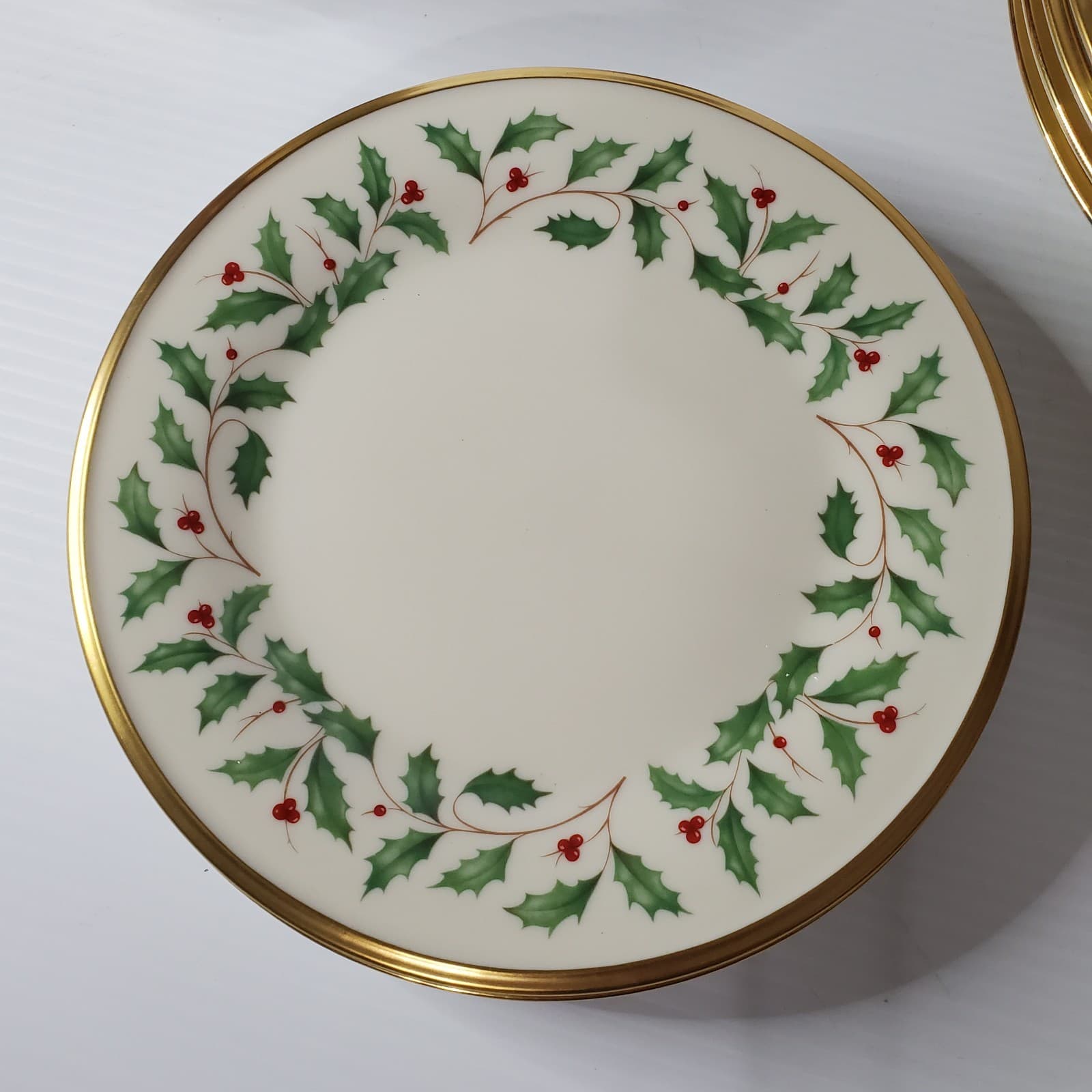 Lenox China Holiday Set Service For Four 20pc Holly Wreath Dimension Collection  5