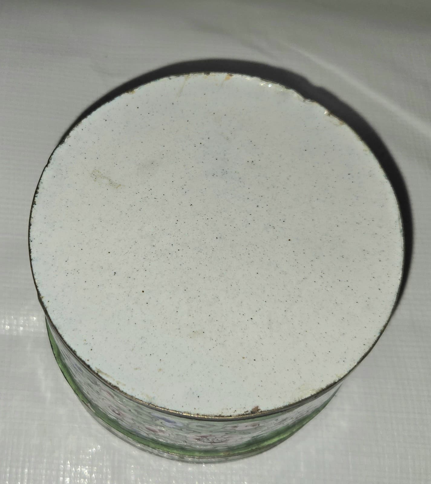 Antique Chinese Canton Enamel On Copper Trinket Box 5