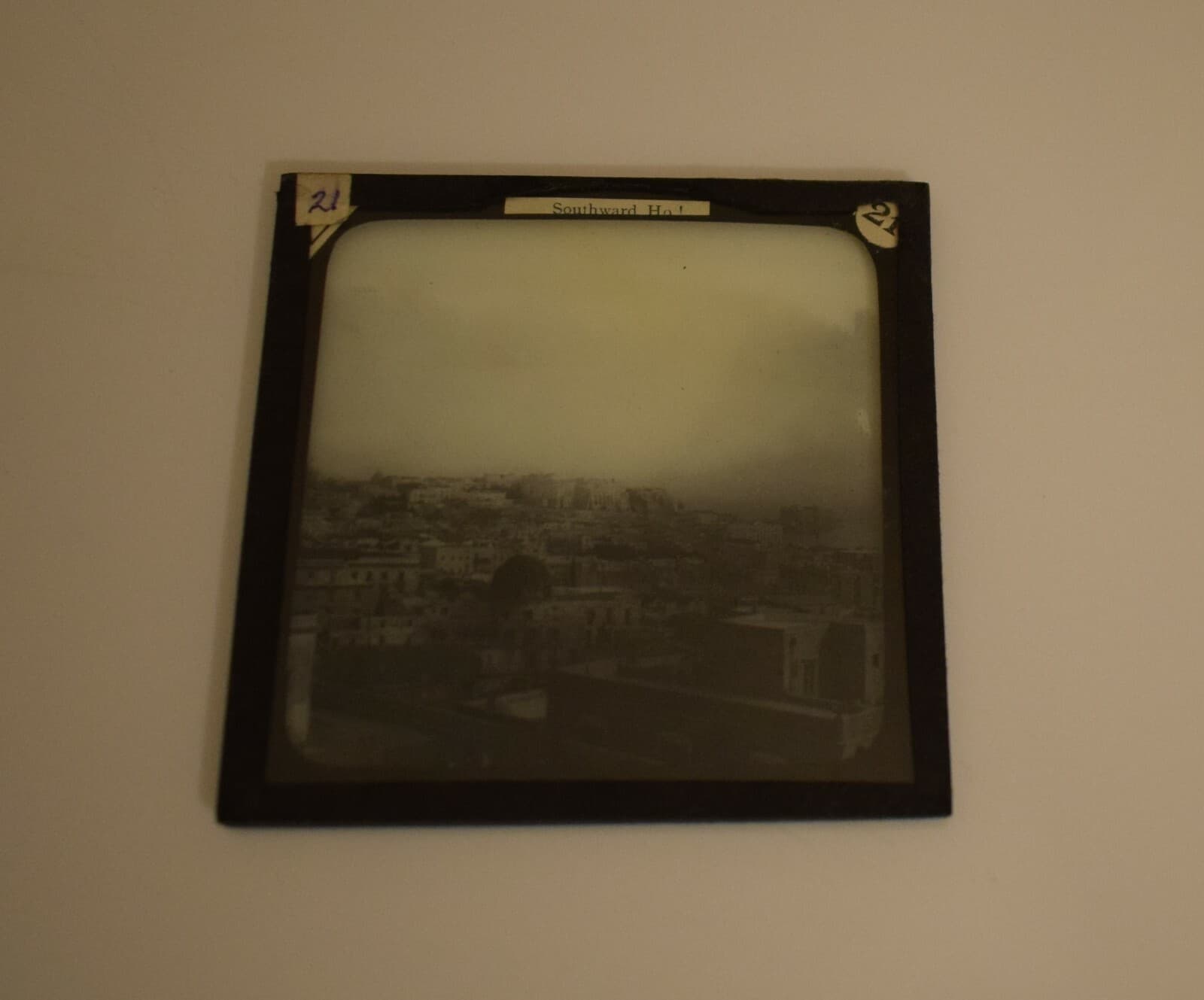 THE BAY OF NAPLES 1903 PHOTOGRAPH Magic Lantern Slide ITALY NAPOLI 2