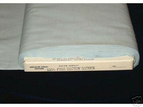 ~ SPECHLER VOGEL SWISS PETTICOAT WT COTTON PIMA BATISTE FABRIC Blue BTHY  ~