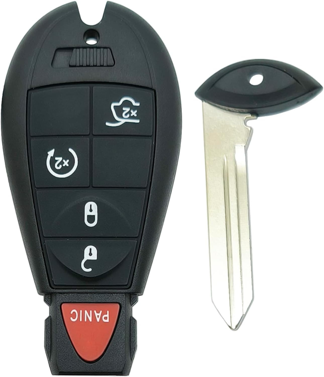 Replacement Key Fob Cover Case fit for Jeep Grand Cherokee 2008 2009 2010 2011 2 3