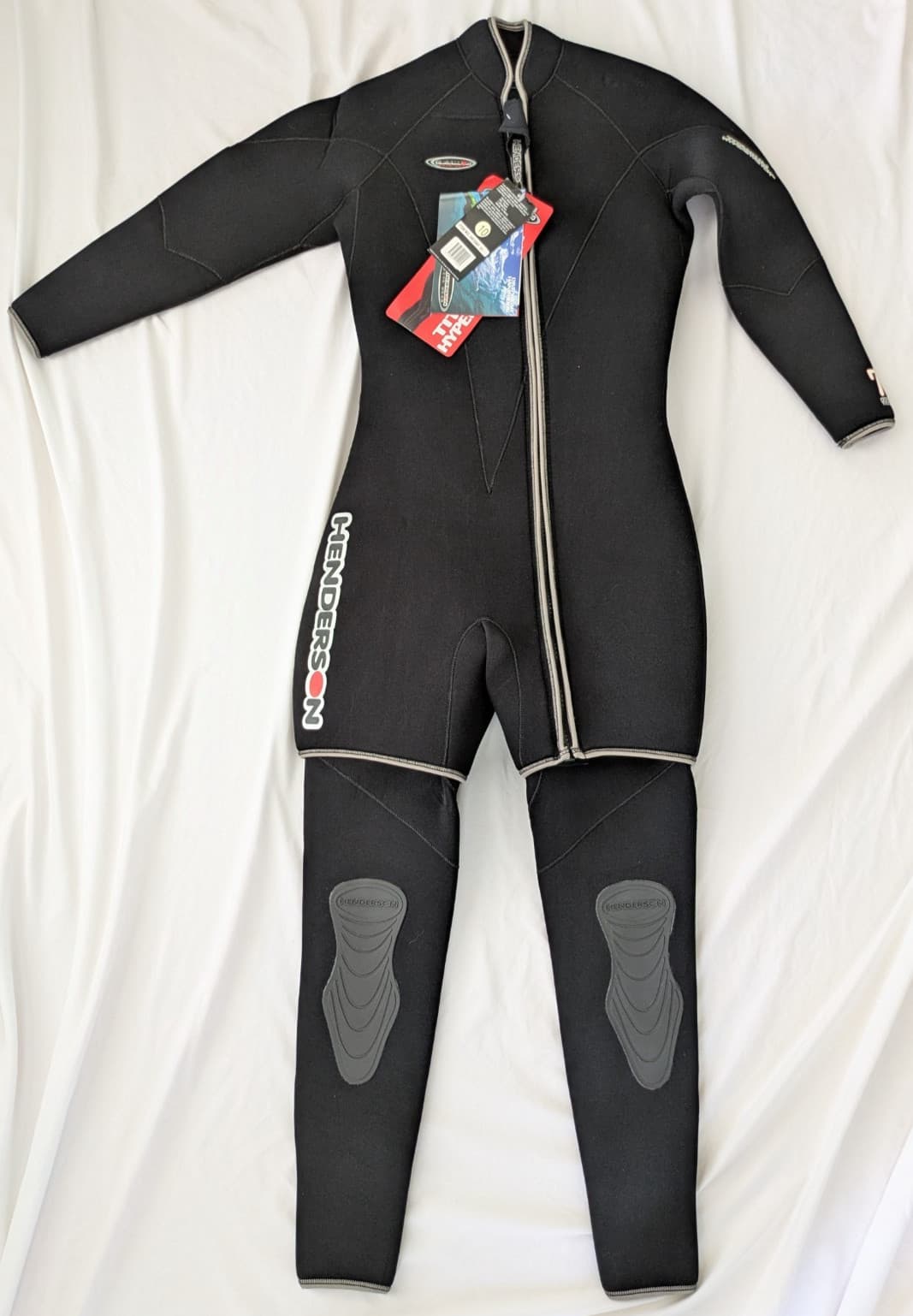 NWT Henderson Women's Titanium Hyperstretch 7mm Step In 2 Piece Wetsuit Size 10