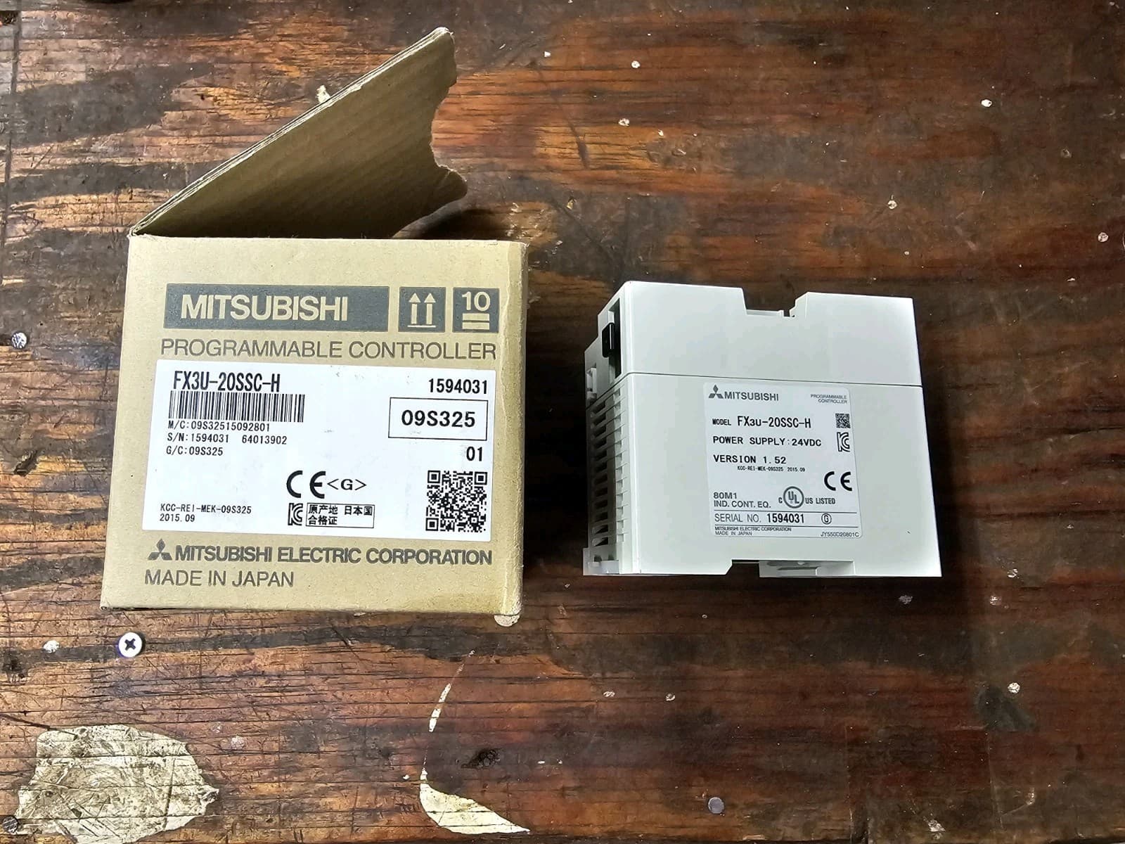 MITSUBISHI FX3U-20SSC-H PROGRAMMABLE CONTROLLER POWER SUPPLY 24VDC