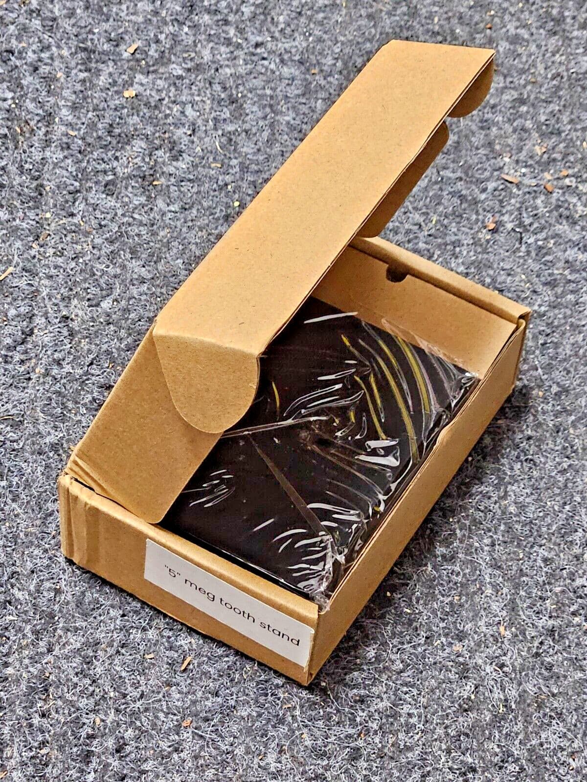 TOP SELLER! Black Megalodon Display Stand shark teeth fossil TOOTH NOT INCLUDED 5