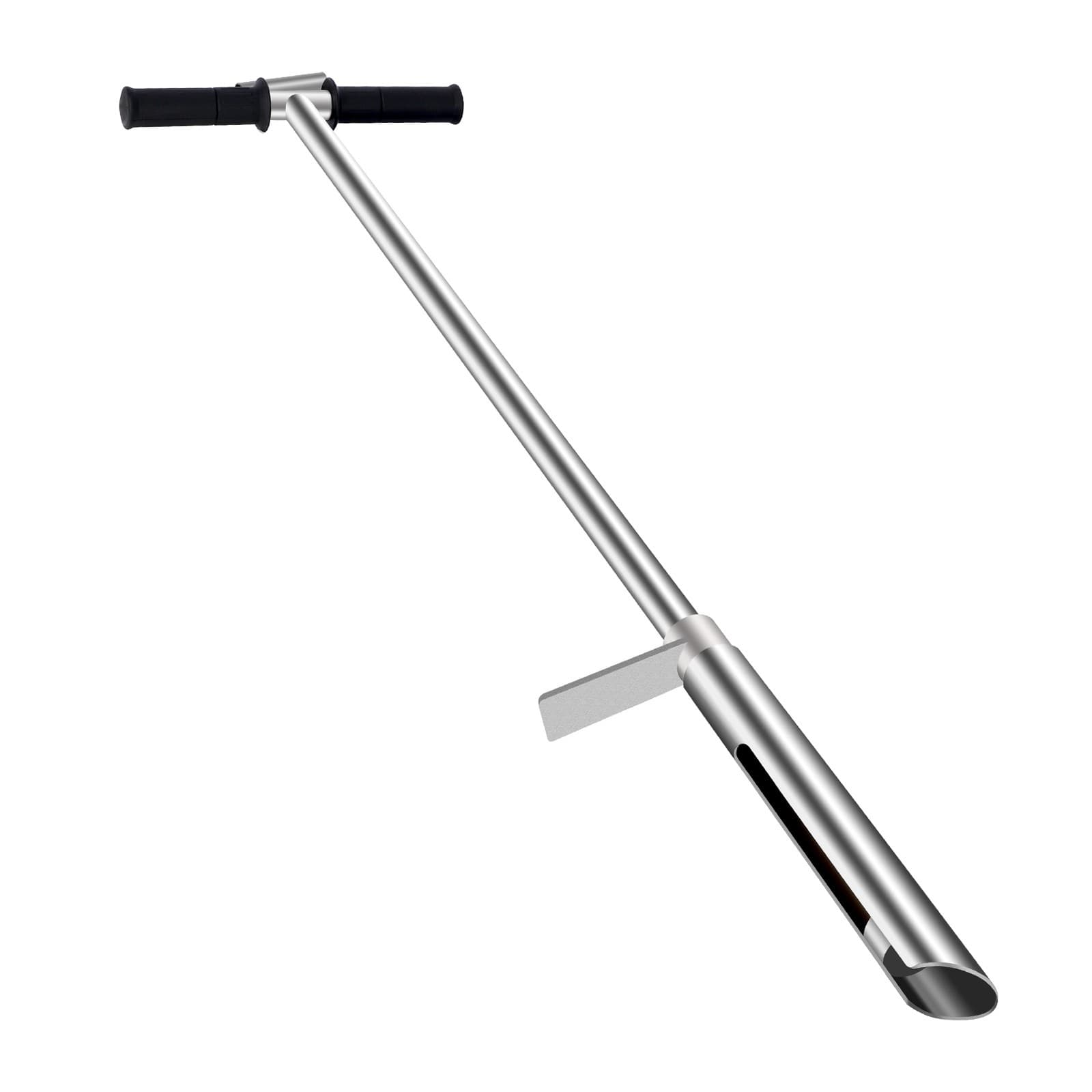 1 Meter 304 Stainless Steel Soil Probe Sampler with Ejector and Foot Pedal 50'' 3