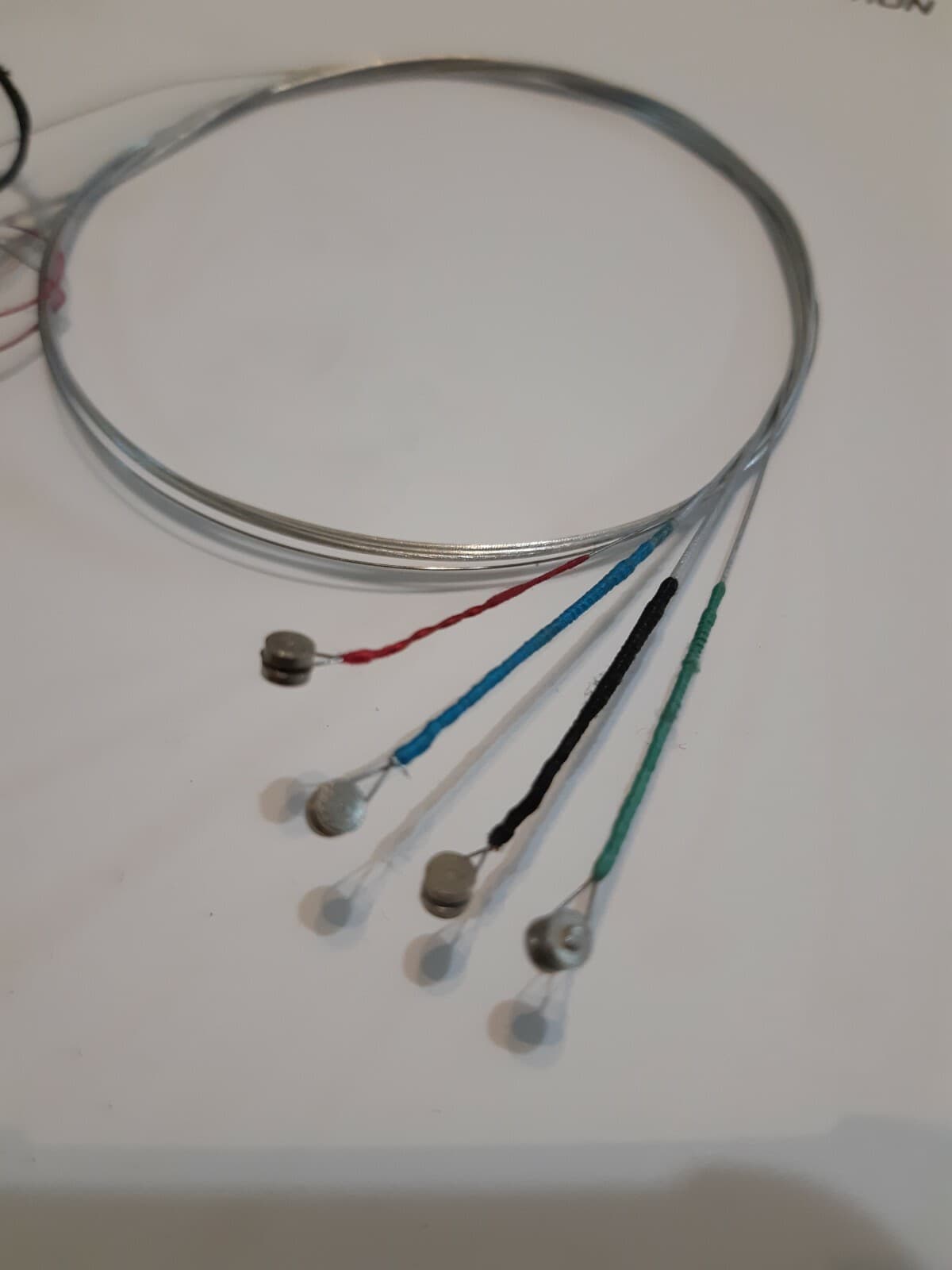 VIOLIN STRINGS SET 4/4 Set E,A,D,G GERMAN SILVER WOUND BALL ENDS-TAKEN OFF NEW   5