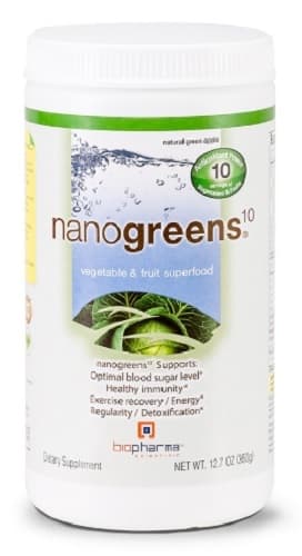 NANOGREENS NANO GREENS 10 | Green Apple | Biopharma Scientific | 12.7 oz (360g)