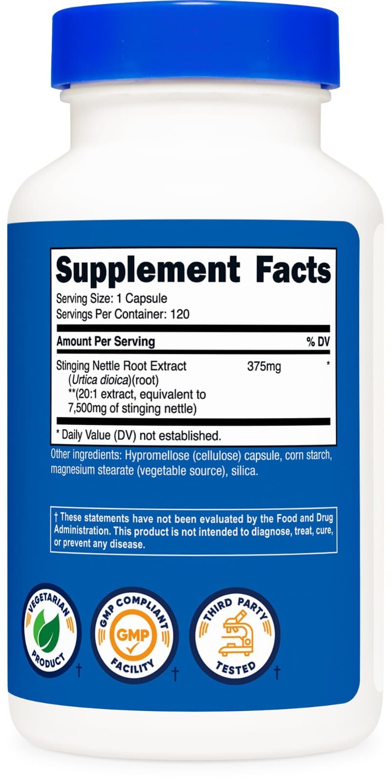 Nutricost Stinging Nettle Root Extract 7500mg, 120 Capsules 5