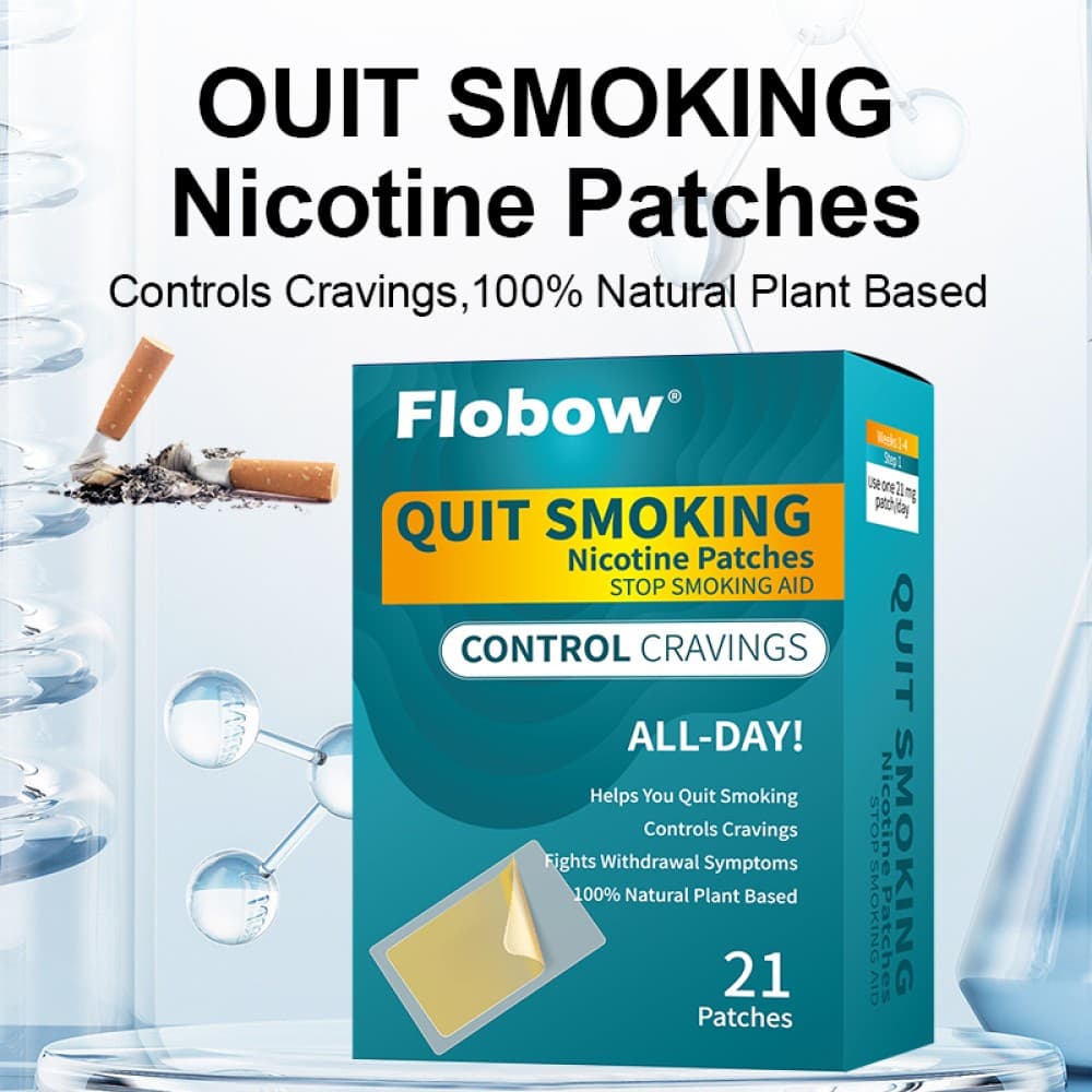 Quit Smoking Nicotine Patches, 21 Patches, 21mg Step 1 Stop Smoking Aids Patches 2