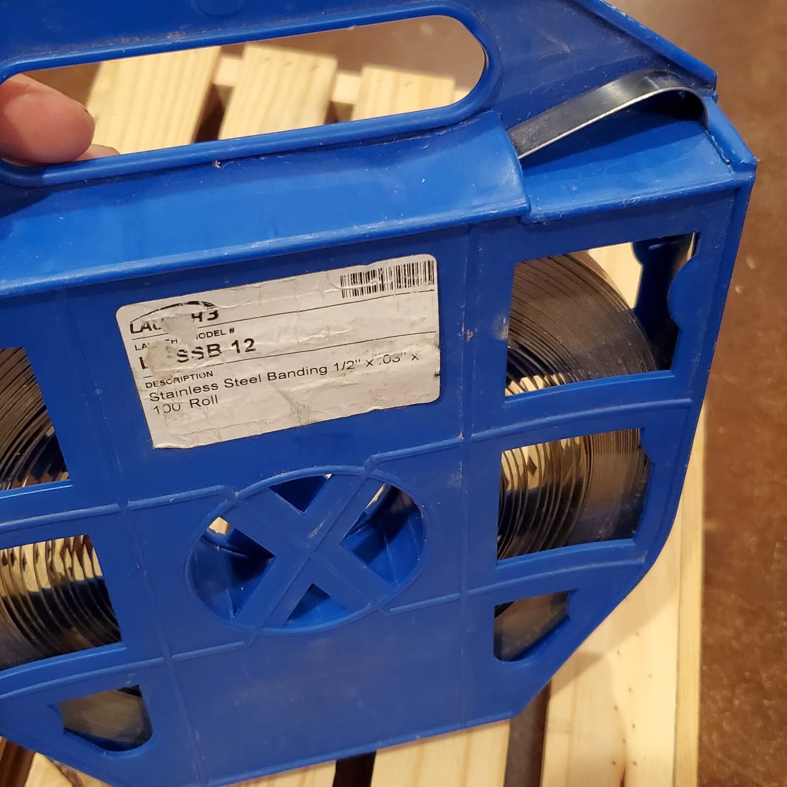 Stainless Steel Banding 1/2" x 100' x .030" 304 SS Strapping In Plastic Case  3