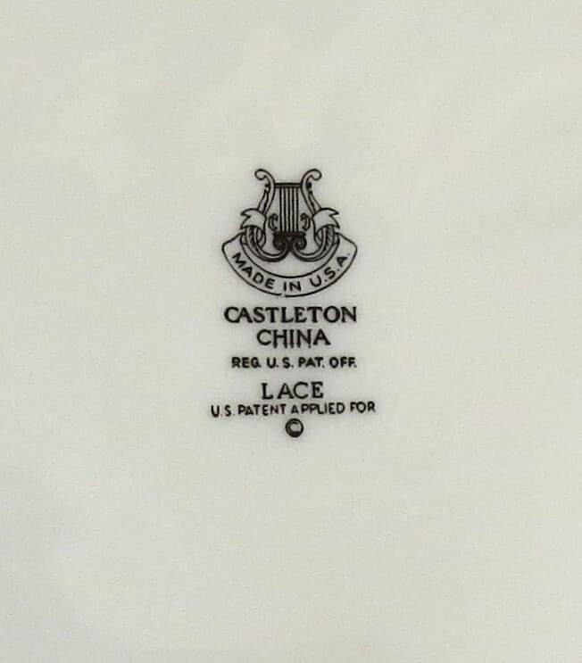 CASTLETON LACE CHINA 5-PIECE PLACE SETTING -5 REMAIN- PRICE REDUCED - EXCELLENT! 6