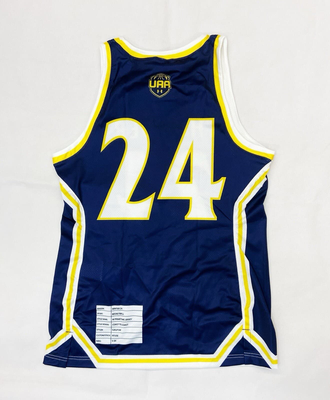 Under Armour Thunder UAA Racerback Basketball Jersey Women's S Navy Blue 2