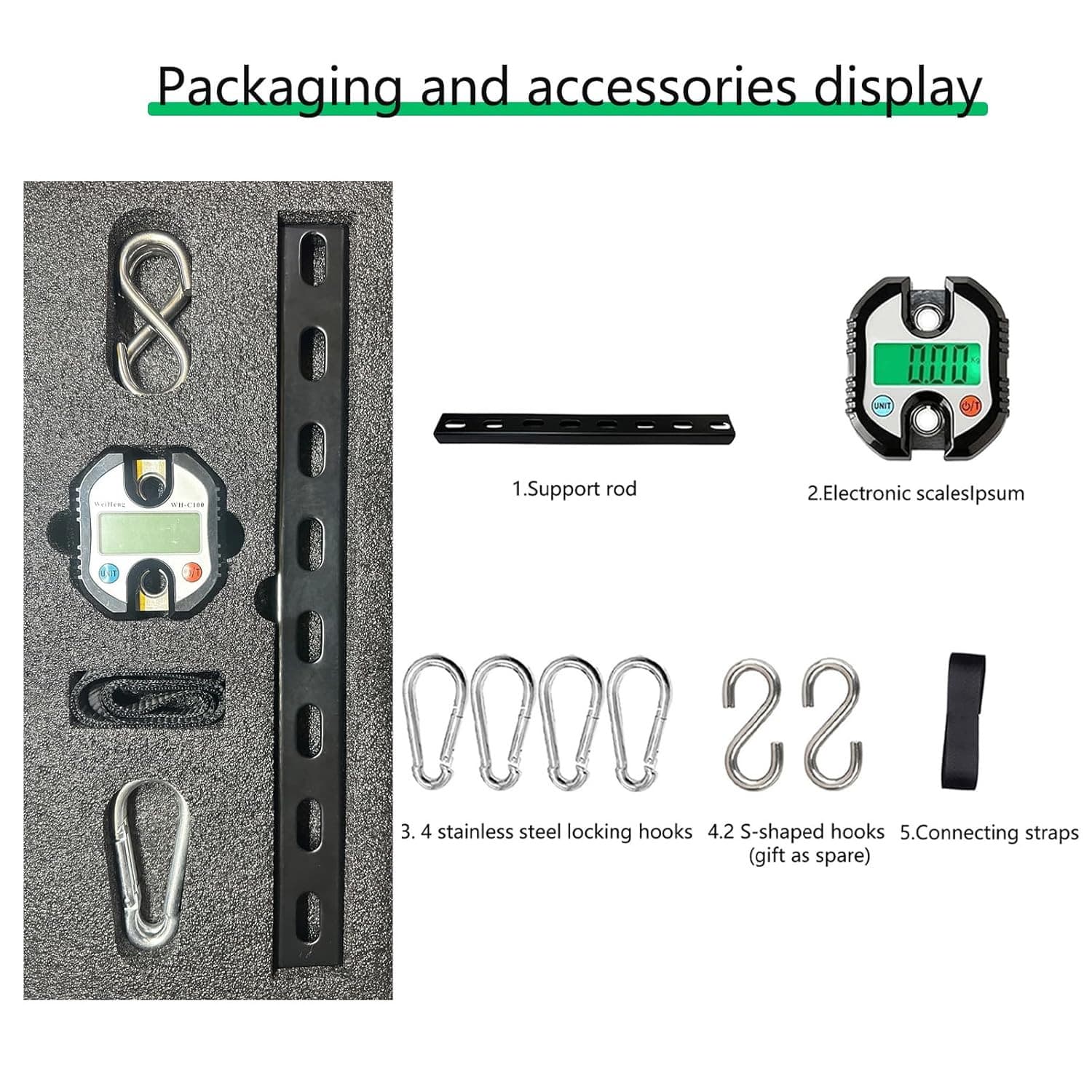 Hoyer Lift Scale for Home Use - Simple and Fast, Maximum Weight 330Lb (Black) 4