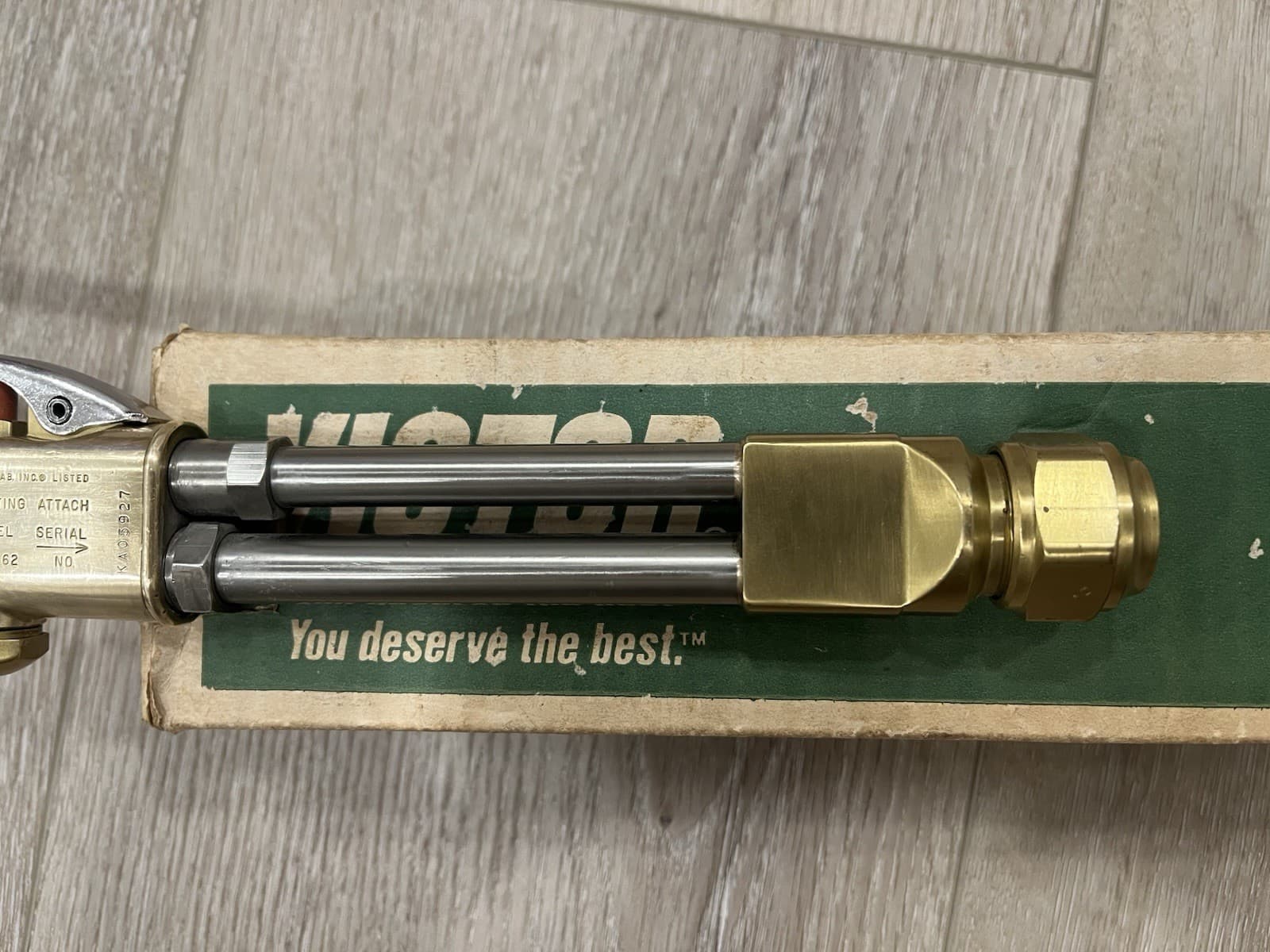 NEW NOS Genuine Victor CA2462 Straight Head Cutting Torch Attachment 0381-0818 3