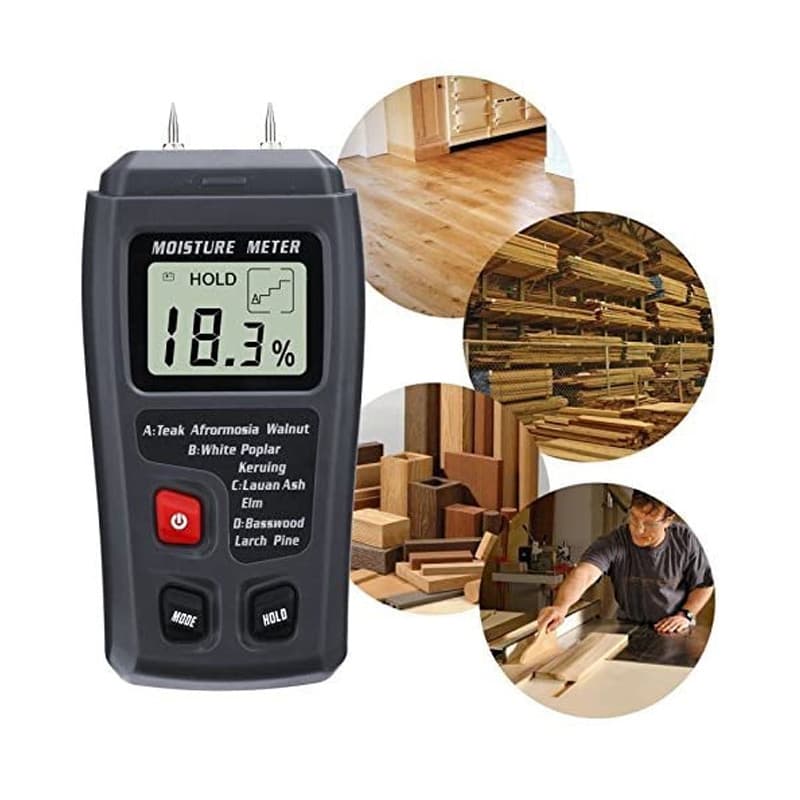 Digital LCD Wood Moisture Meter Detector Tester Wood Firewood Paper Cardboard 4