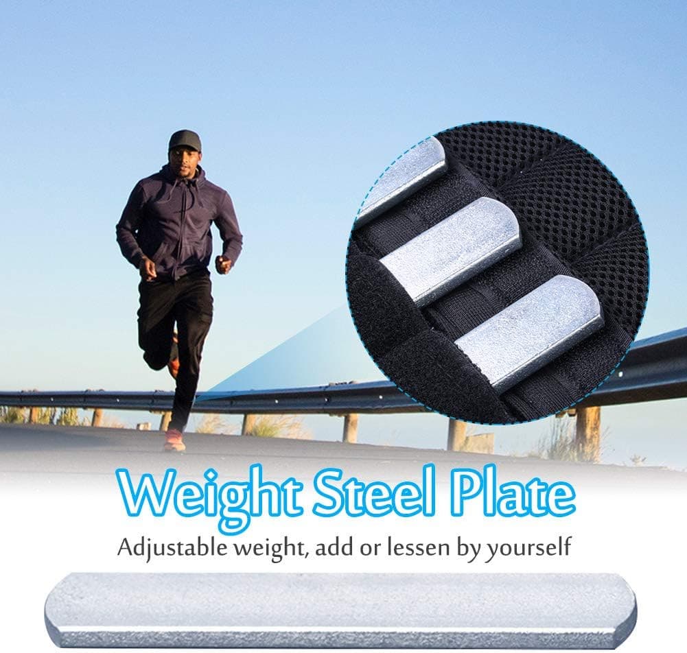 Steel Plates for Weighted Vest, Strength Training Weight Steel Plate Adjustable  6