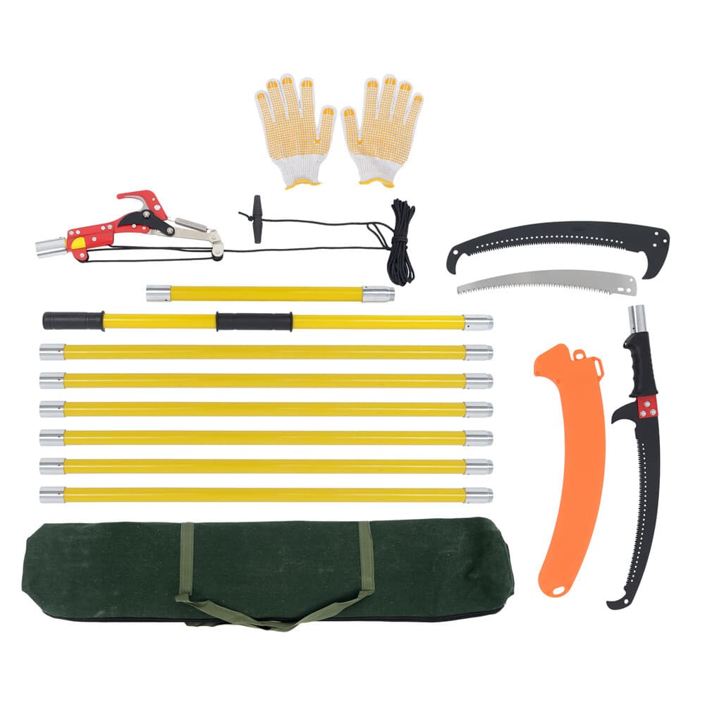 27 Feet Manual Branches Pruning Saw Trimmer For Garden Tools Tree Pole Pruner 3