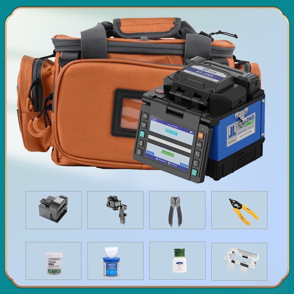 Mini Fiber Optic Fusion Splicer OrienTek T49 with Extra Electrodes Ship From USA