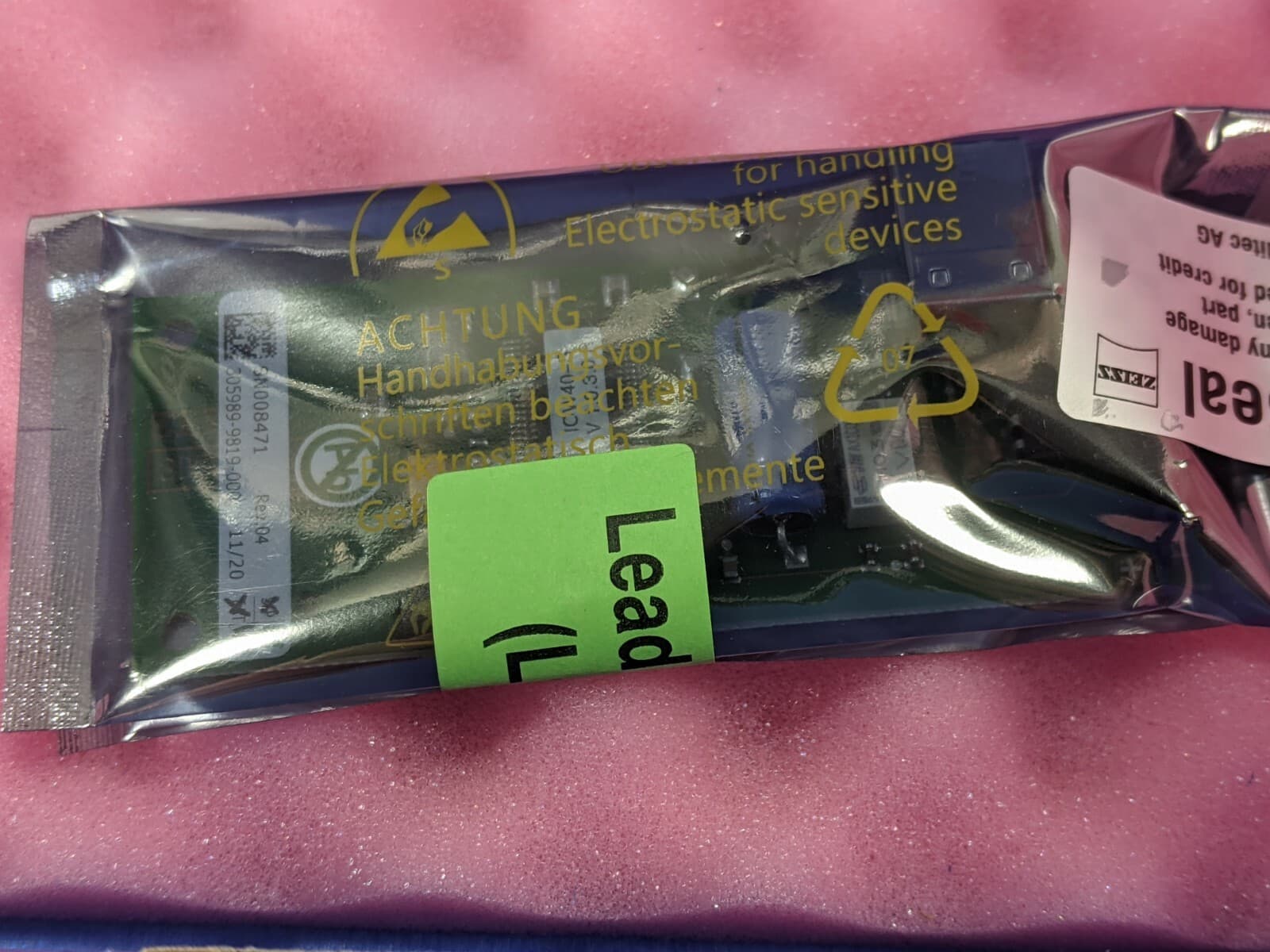 Carl Zeiss Meditec  FBG I/O warrior PCB 305989-9819-000 Made in Germany  3