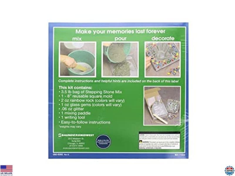 Midwest Products StoneCraft 8" Mosaic Stepping Stone Kit for Garden Pathways 2