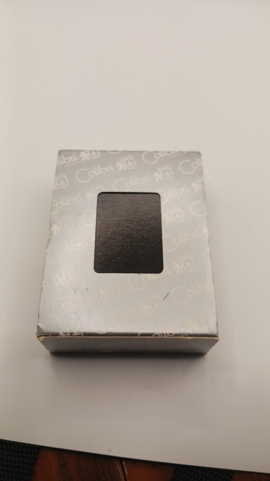 Colibri London QTR6900 Rio Jet Silver Blue Lighter NIB Windproof Patented Butane 5