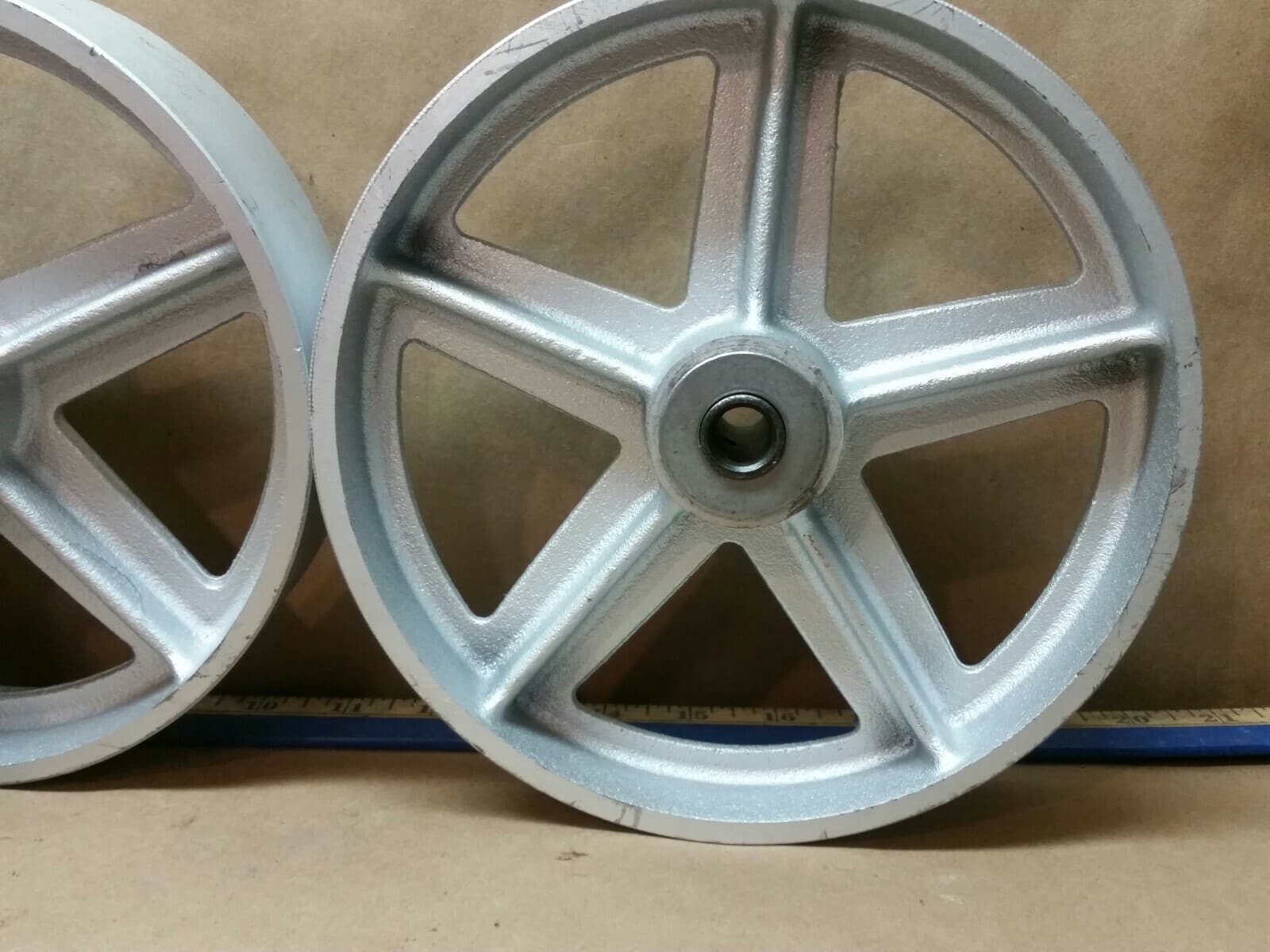 Hit Miss Engine Cart wheels Antique Style 8x2 industrial type flywheel engine  2