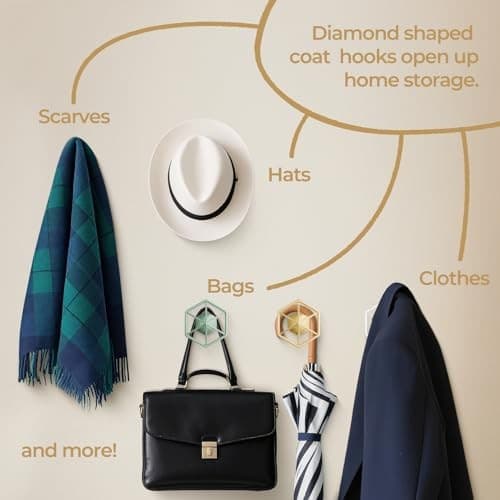  Wall Hooks for Hanging, Heavy Duty Towel Hooks for Bathrooms, Decorative White 6