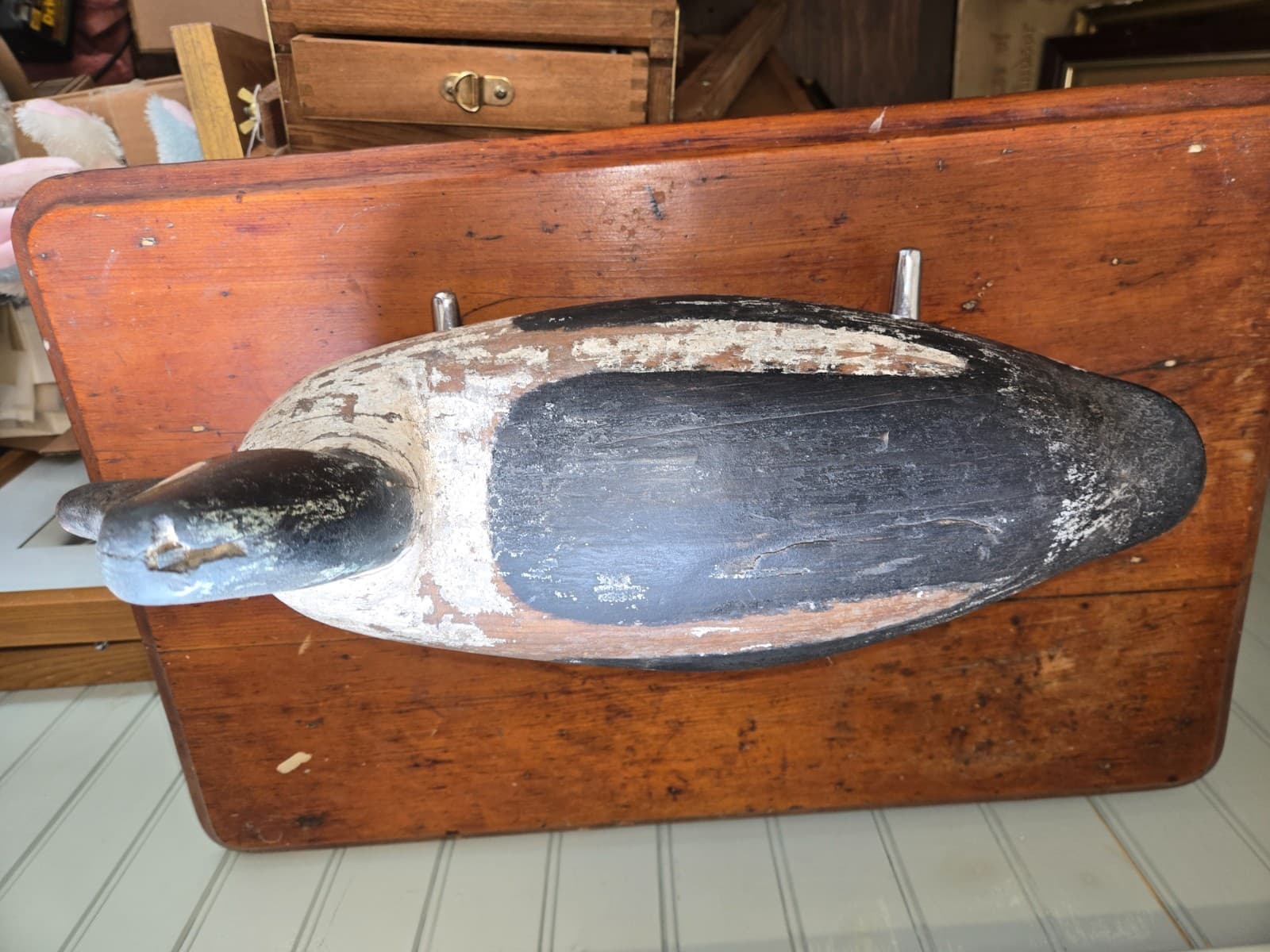 Vintage 1920's Golden Eye Drake -Doug Jester- Chincoteague VA. working Decoy 3