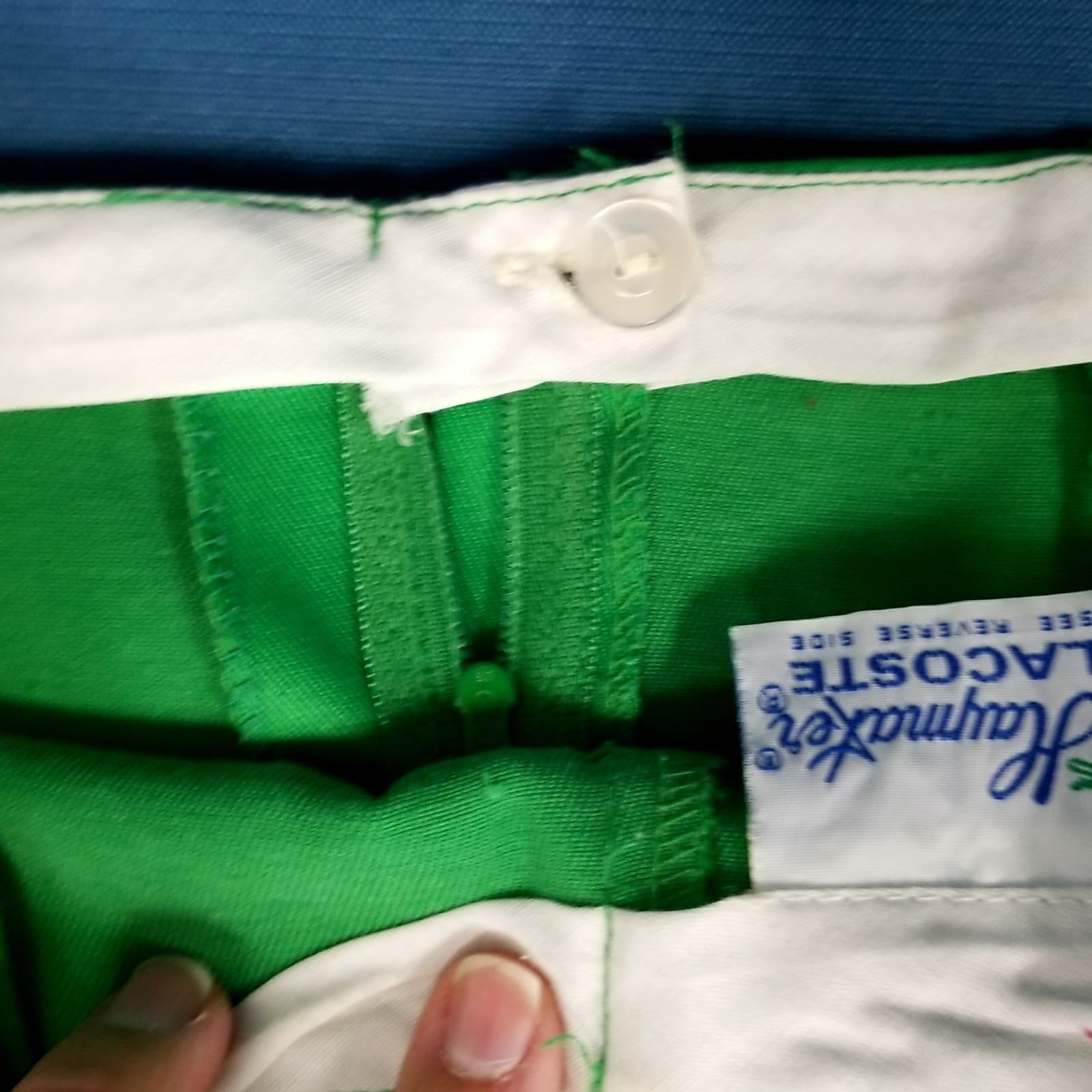 Vtg Haymaker Lacoste Women's SZ 8 Shorts Athletic Green 5