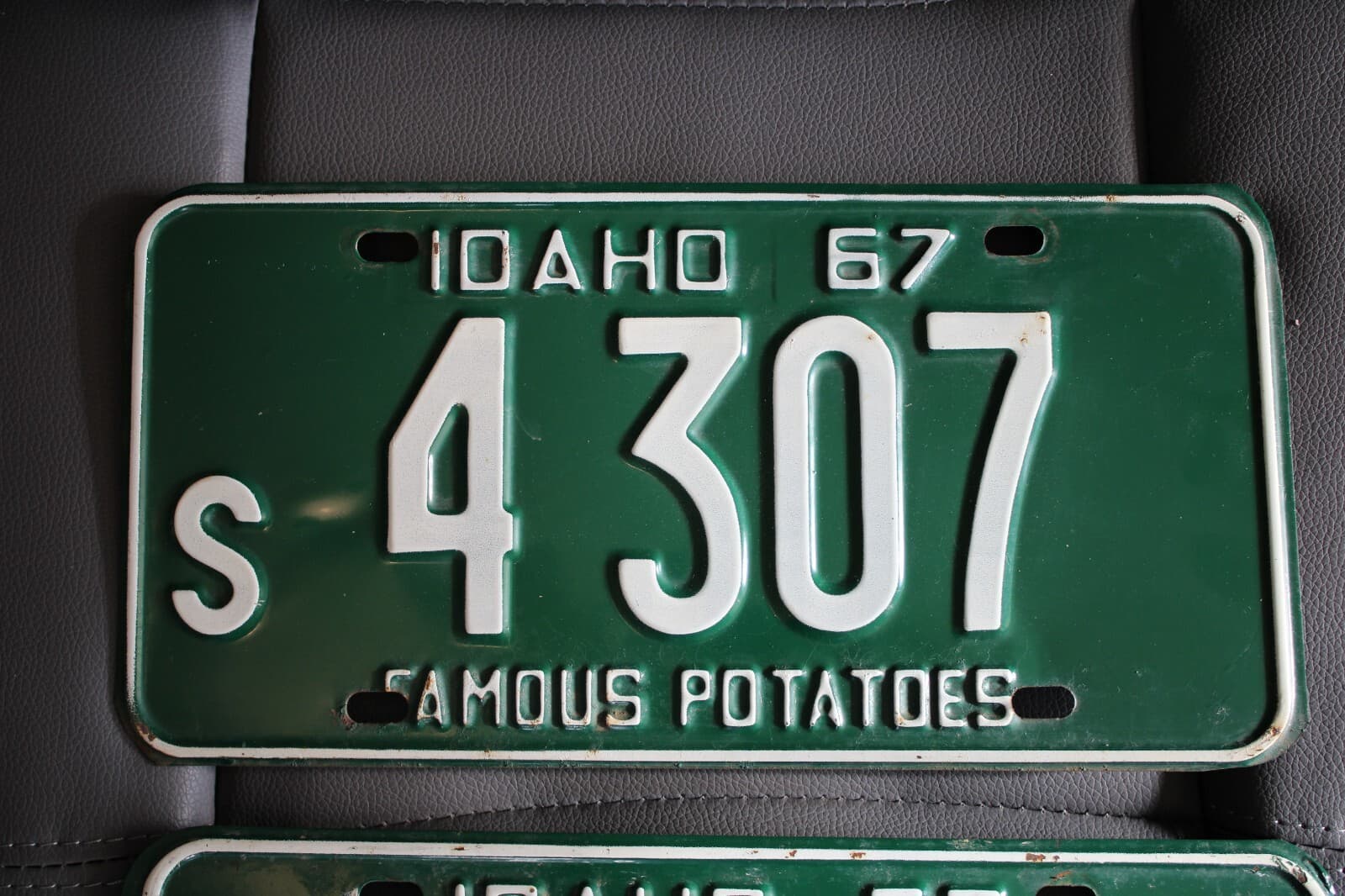 1967 Idaho License plate - pair! 100% Original, DMV clear 3