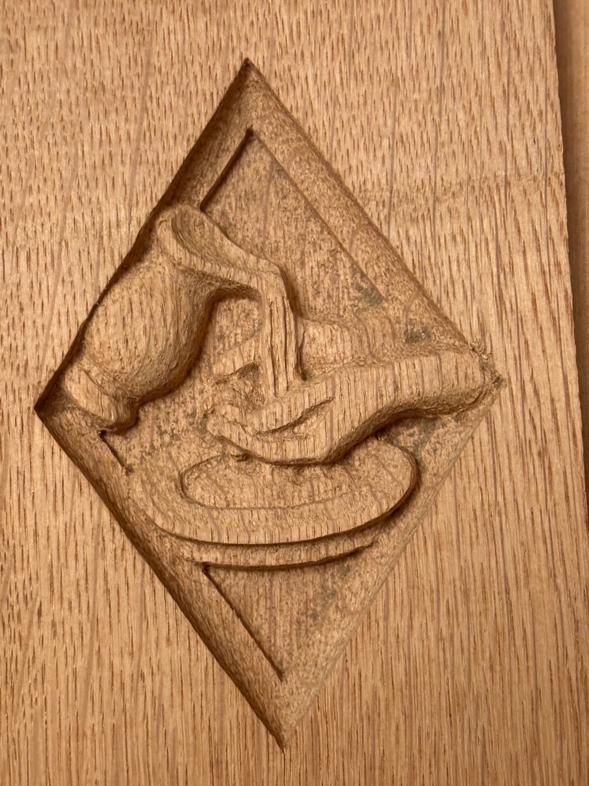 Washing Holy Hands Priest Water Jug Hand Carved Wooden Plaque - Christianity 2