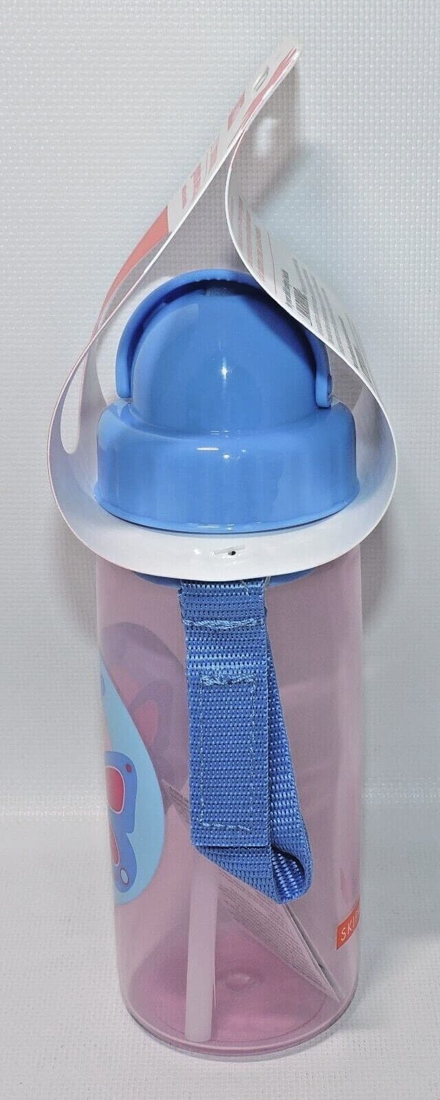 Skip Hop Zoo Straw Water Bottle Sippy Cup 13oz Flip Lid Strap, NEW ~YOU PICK~ 4