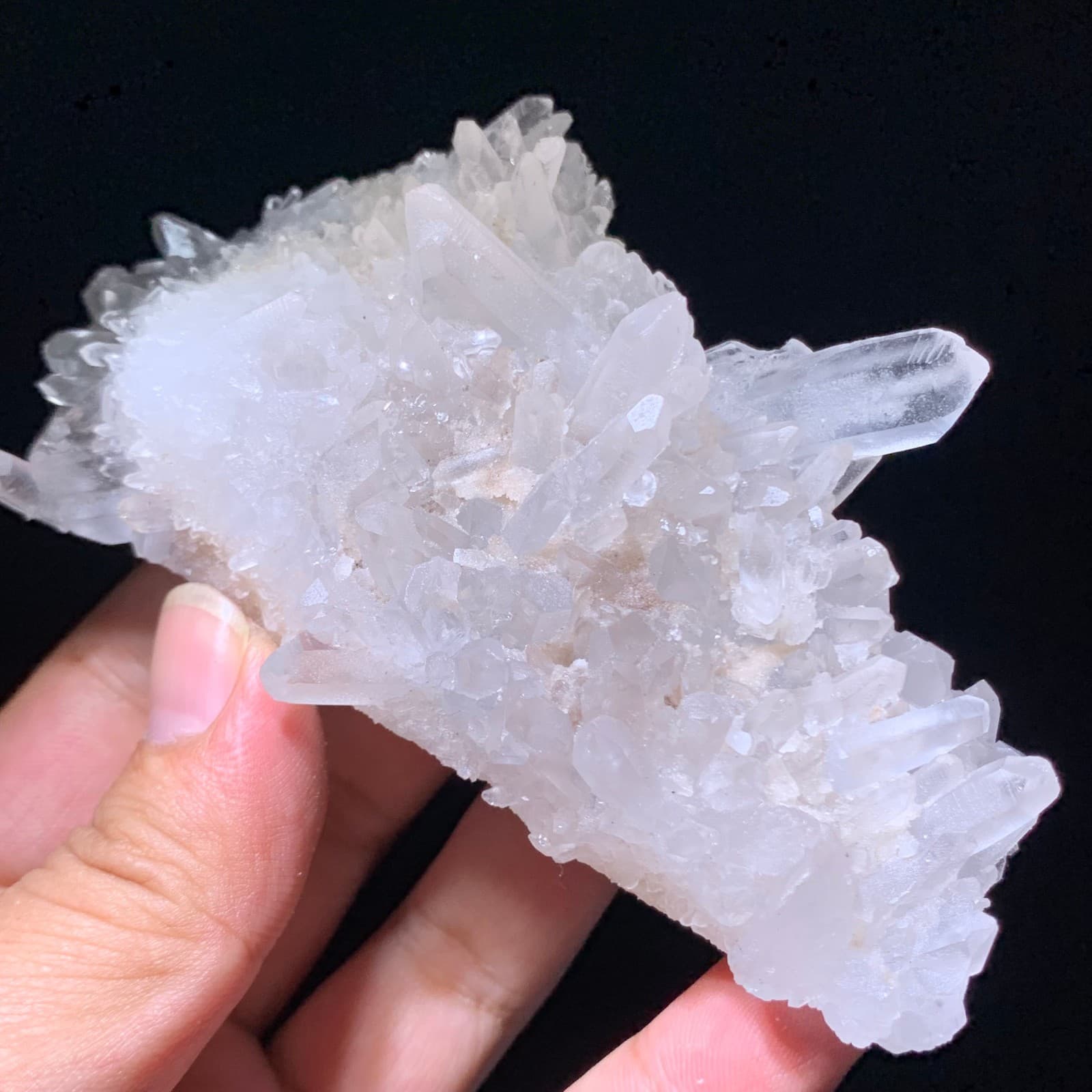 200g Natural White Clear Quartz Mineral Specimen Crystal Cluster Reiki Decor 6