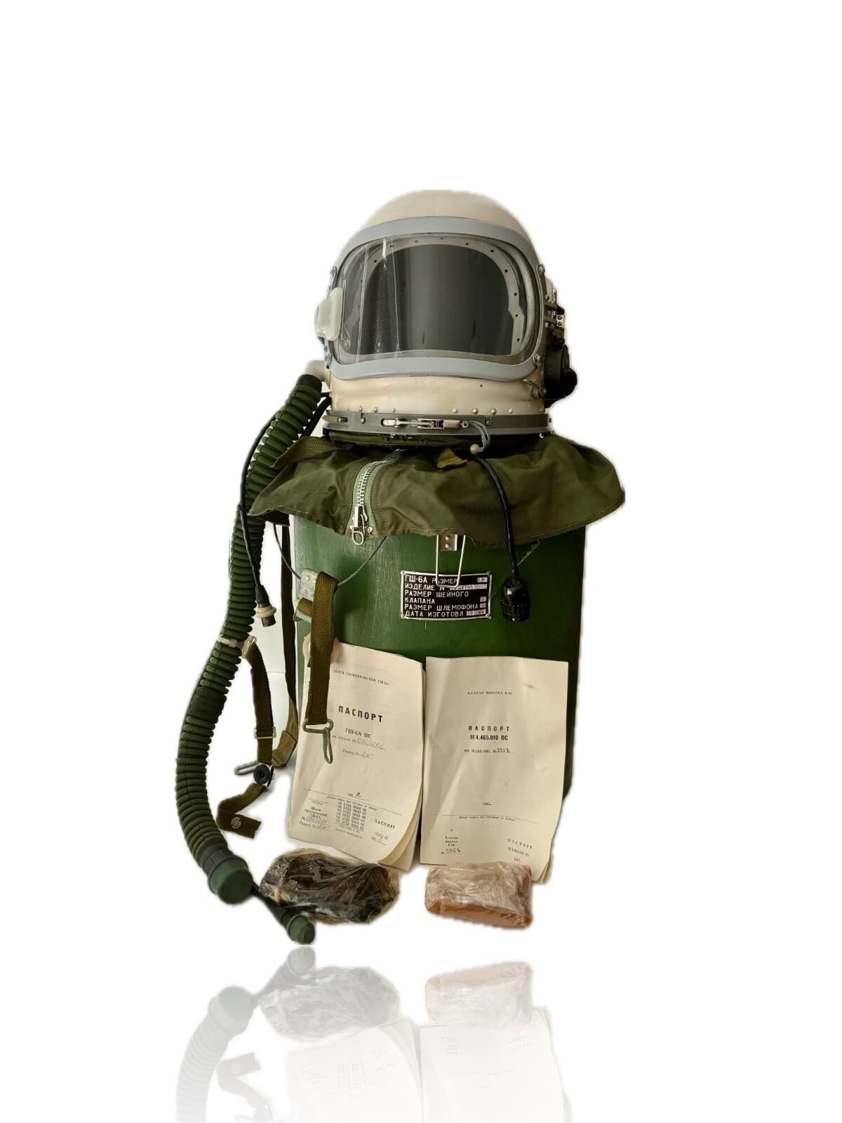 COLD WAR ERA SOVIET COSMONAUT PILOT GSH-6A HELMET SET IN BOX