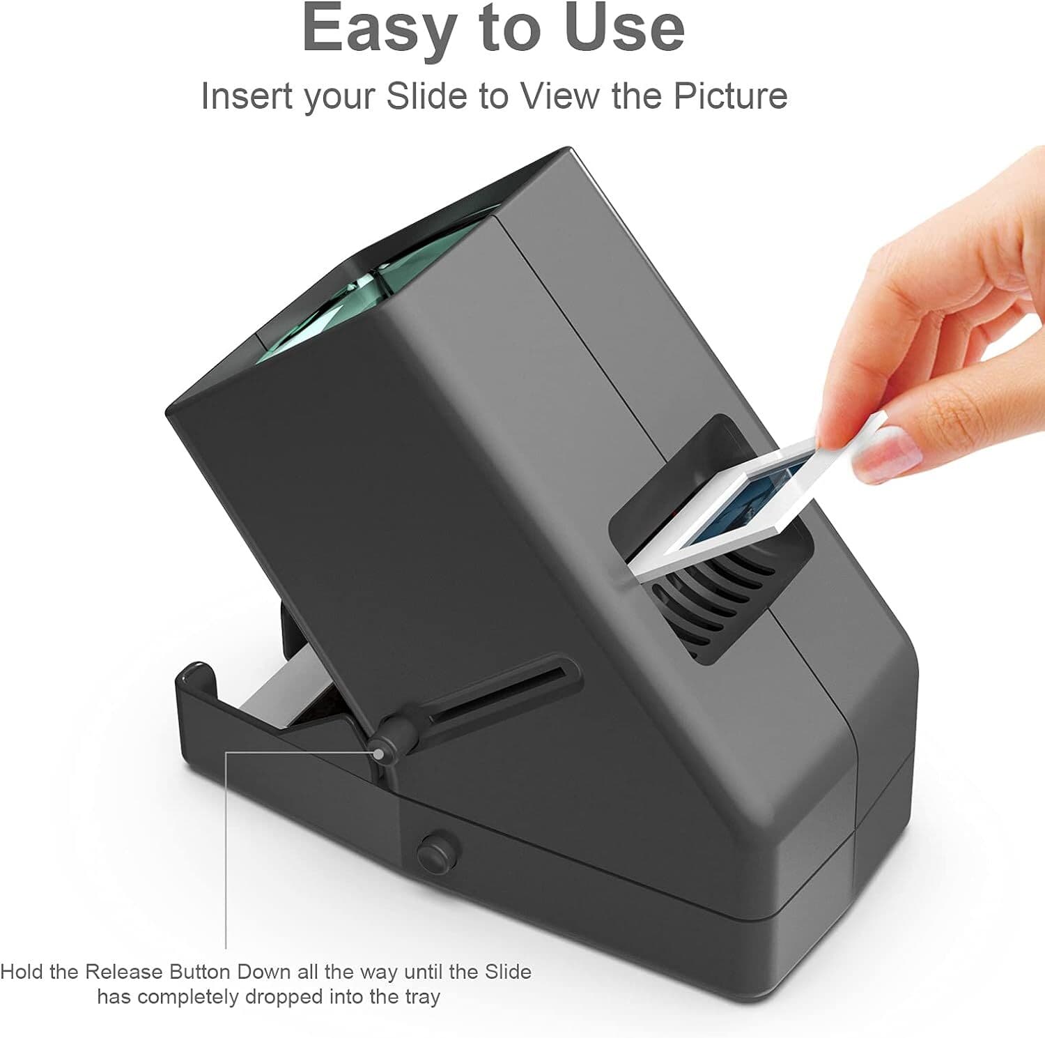 35mm Slide and Film Viewer, 3X Magnification, Battery Operation LED Lighted 5