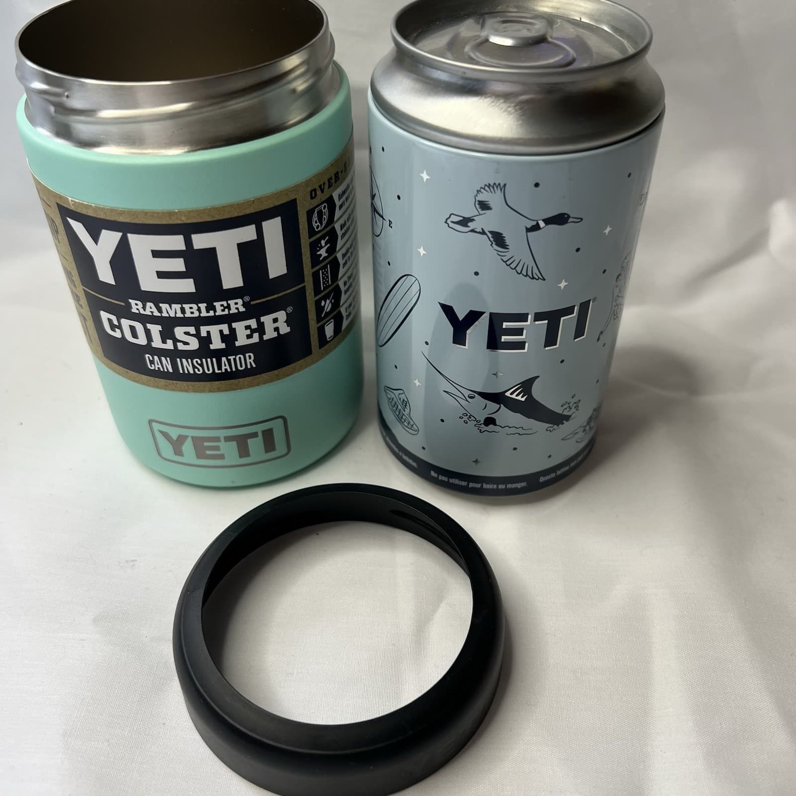 YETI Rambler 12 oz Seafoam Green  Colster Can Insulator 3