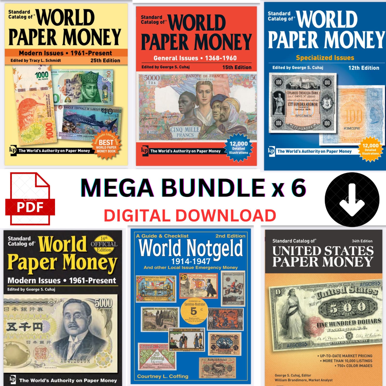 Standard Catalog of World Paper Money x 6 issues Bundle- Digital Version #18