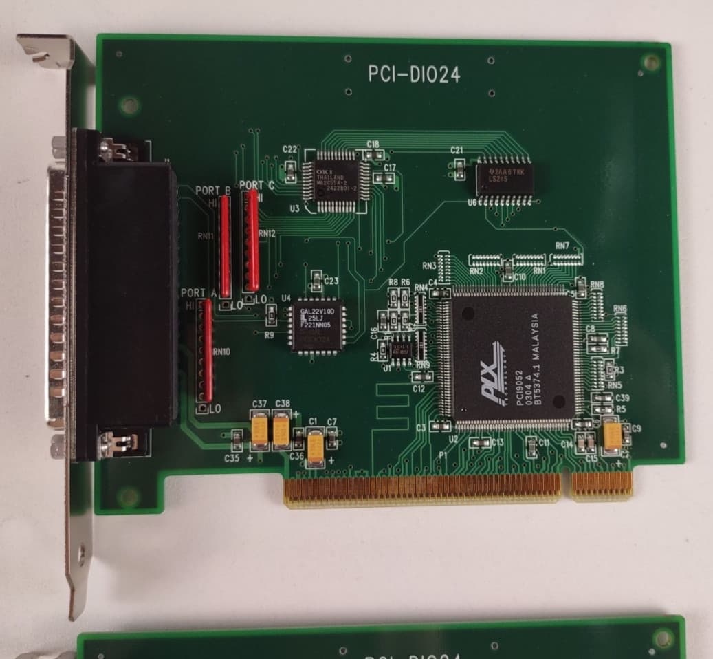 TWO PCI-DIO24 Universal Multi-function Data Acquisition Card LOT #1 3